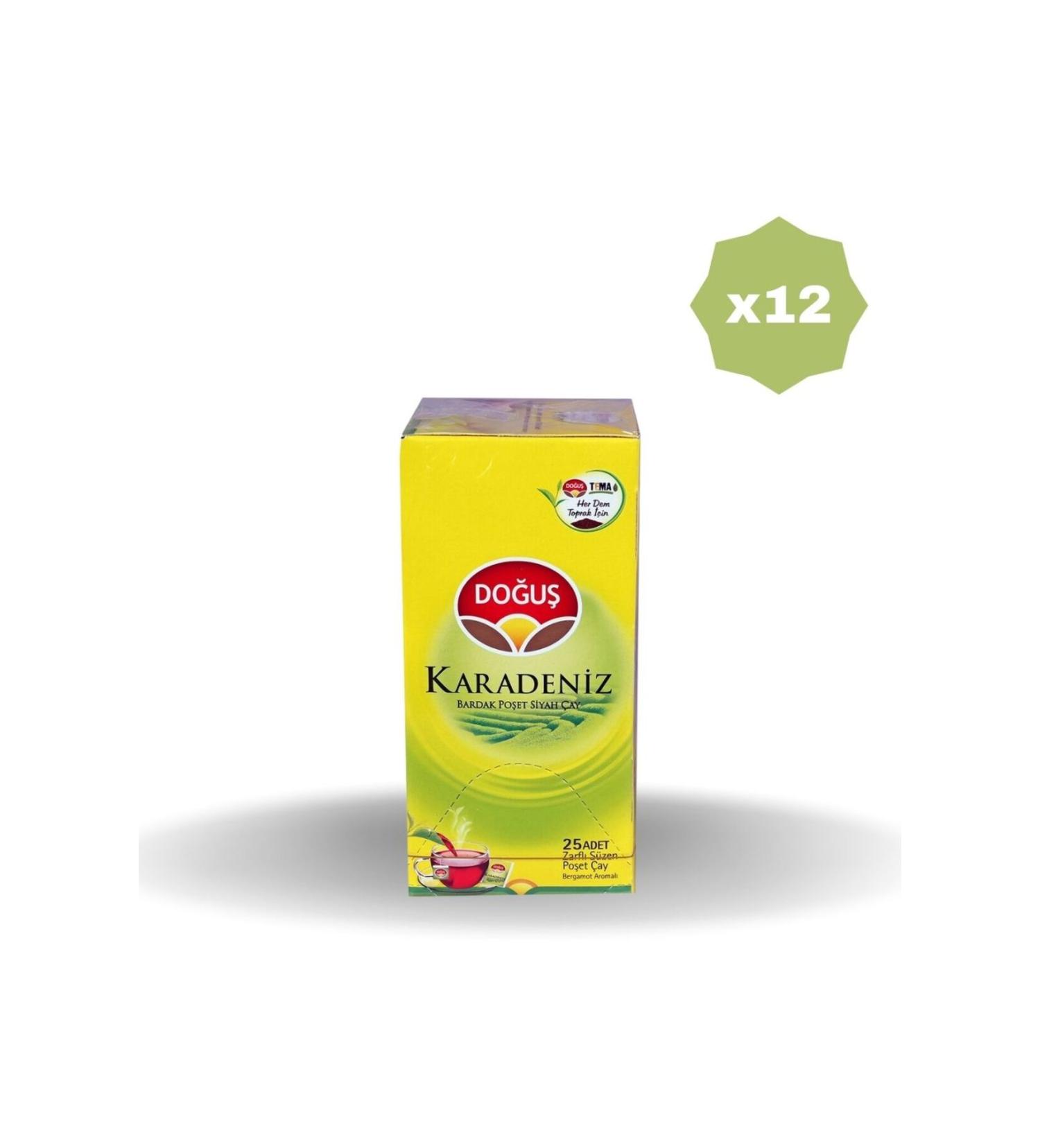 Dogus DOGUS BLACK SEA CUP TEA BAGS 25PCS X 12 PIECES