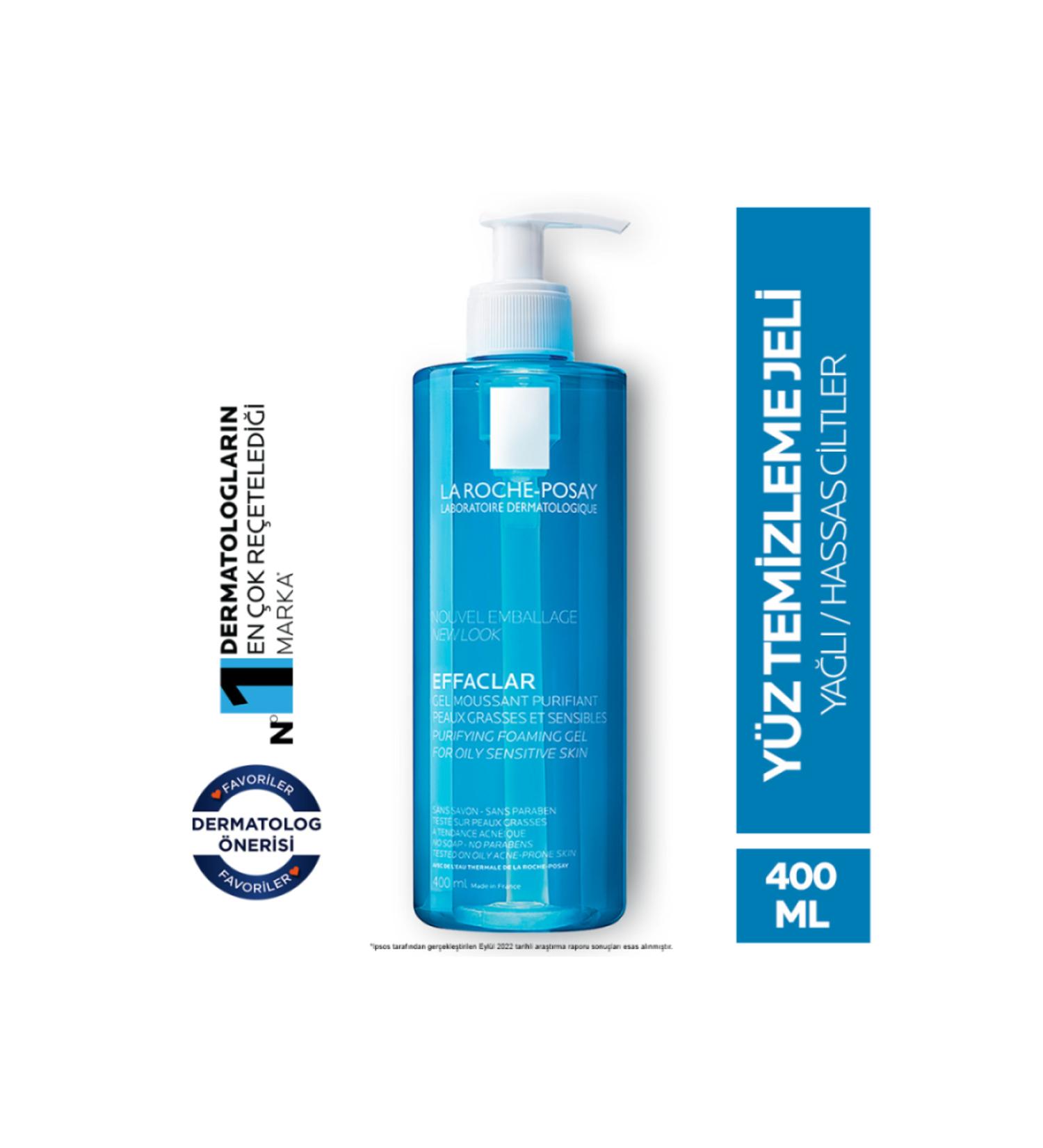La Roche Posay Effaclar - Purifying cleansing gel for oily and irregular skin types 400ml - Buy Online on GoSupps.com