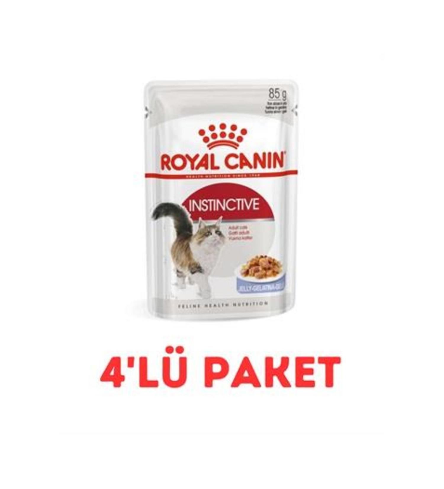 Royal Canin Instictive In Jelly 85Gr Cat Canned Food 85 Gr 4-Pack