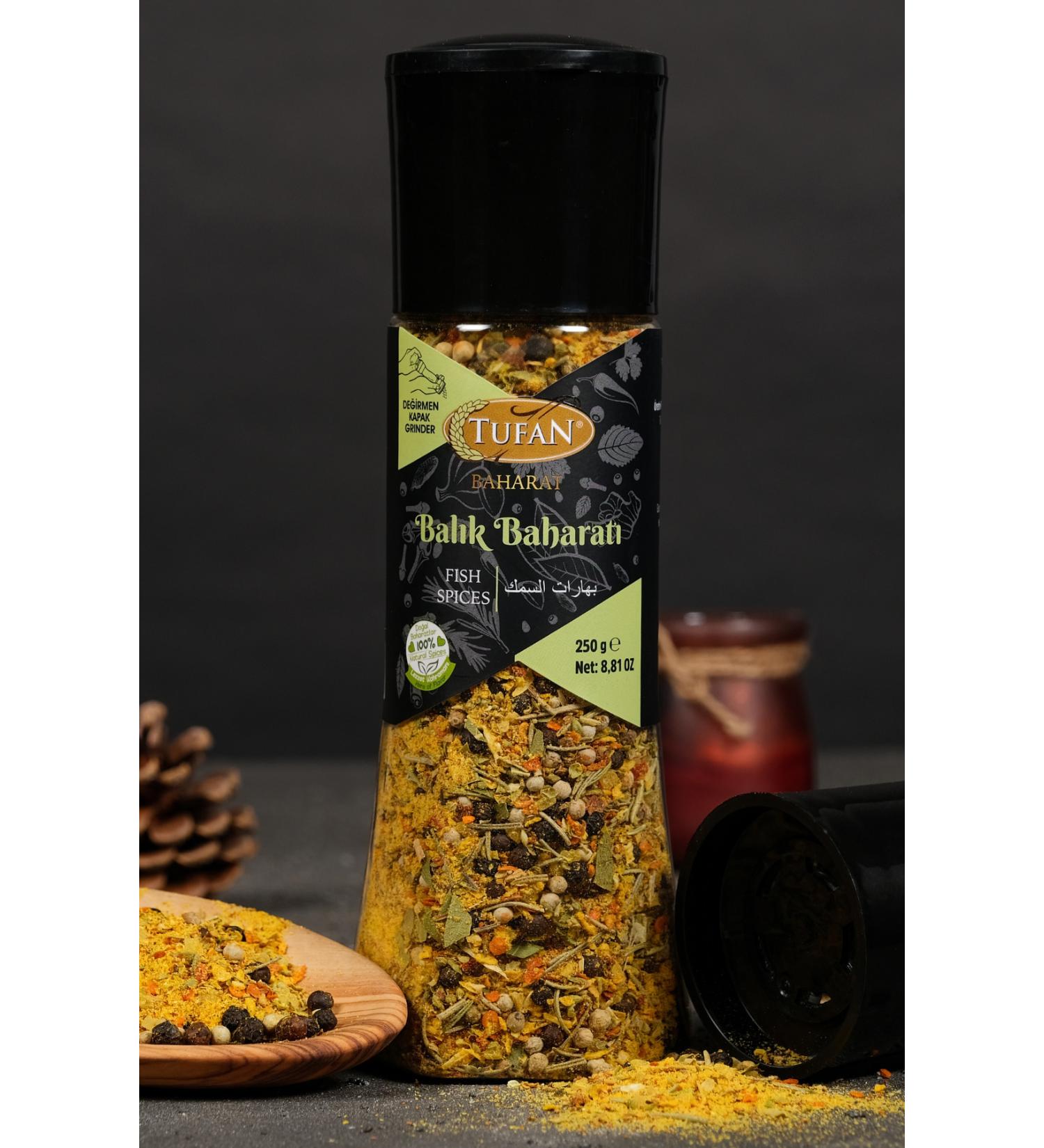 TUFAN BAHARAT Fish Spice Mill Lid 250 gr 1 Piece