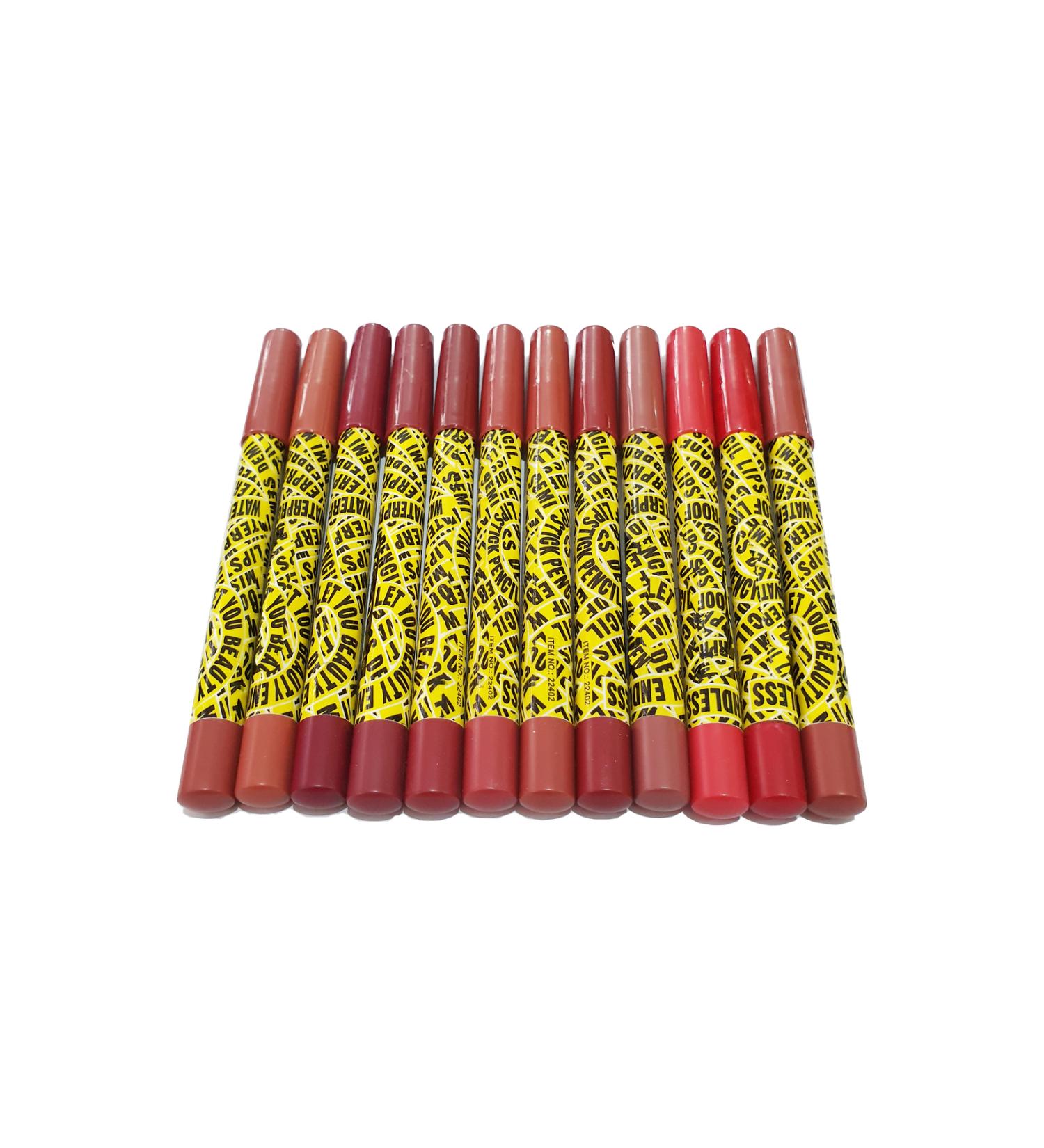 ELFSELY Permanent Waterproof Lip Pencil 12 Colors - Buy Online on GoSupps.com