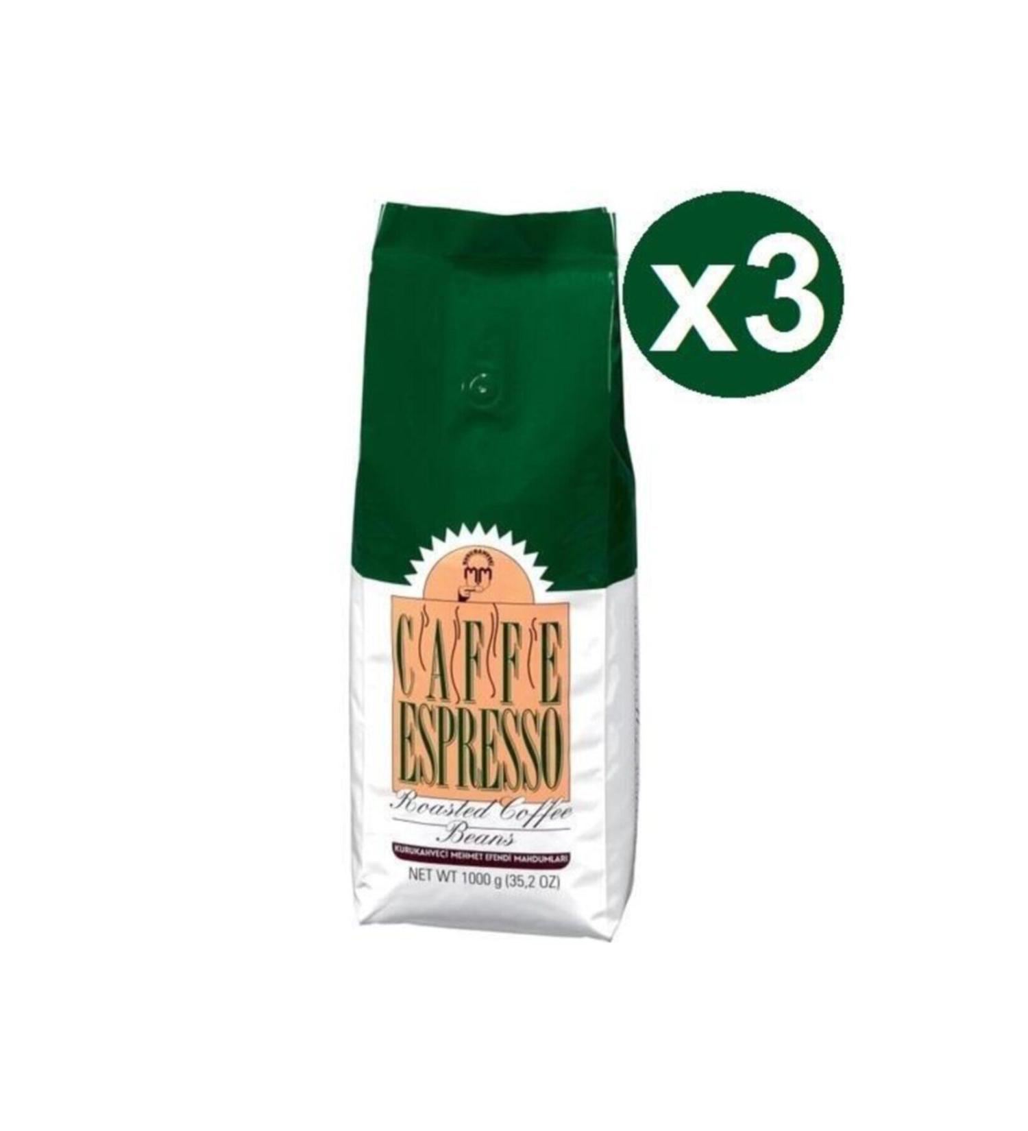 Mehmet Efendi Mehmet Efendi Espresso Coffee Beans 1 Kg X 3 Pieces