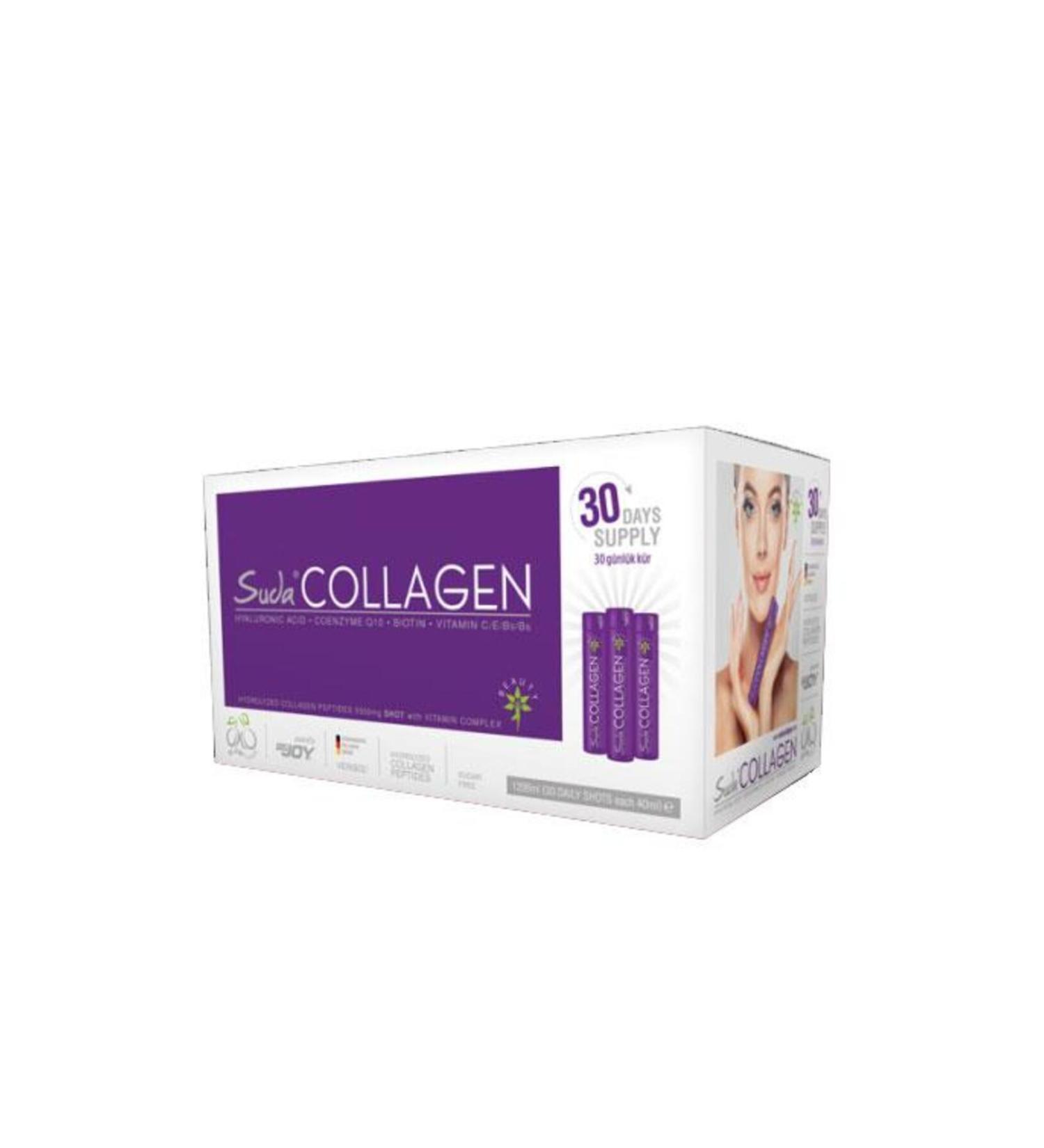 Water Collagen Food Supplement Plum Flavor 30x40 ml