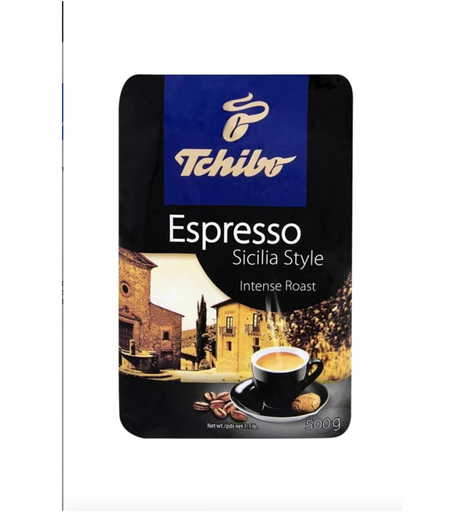 Espresso Tchibo Sicilia Coffee Beans 500 gr Package