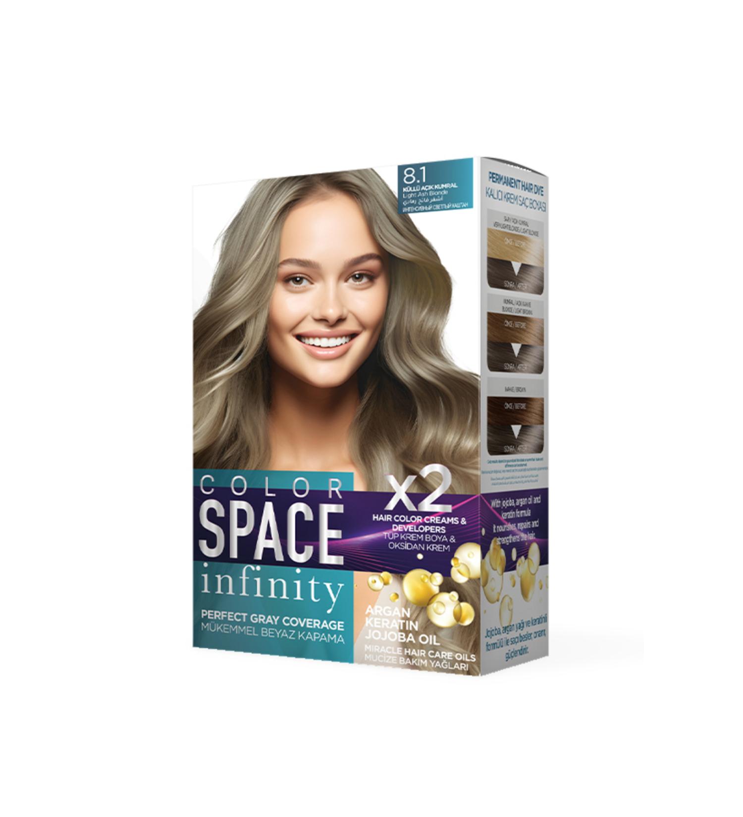 Color Space Infinity Set Paint 8.1 Ash Light Blonde