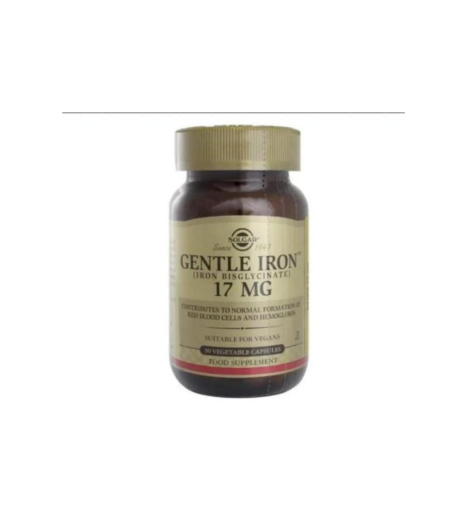 Solgar Gentle Iron 17mg 90 Capsules