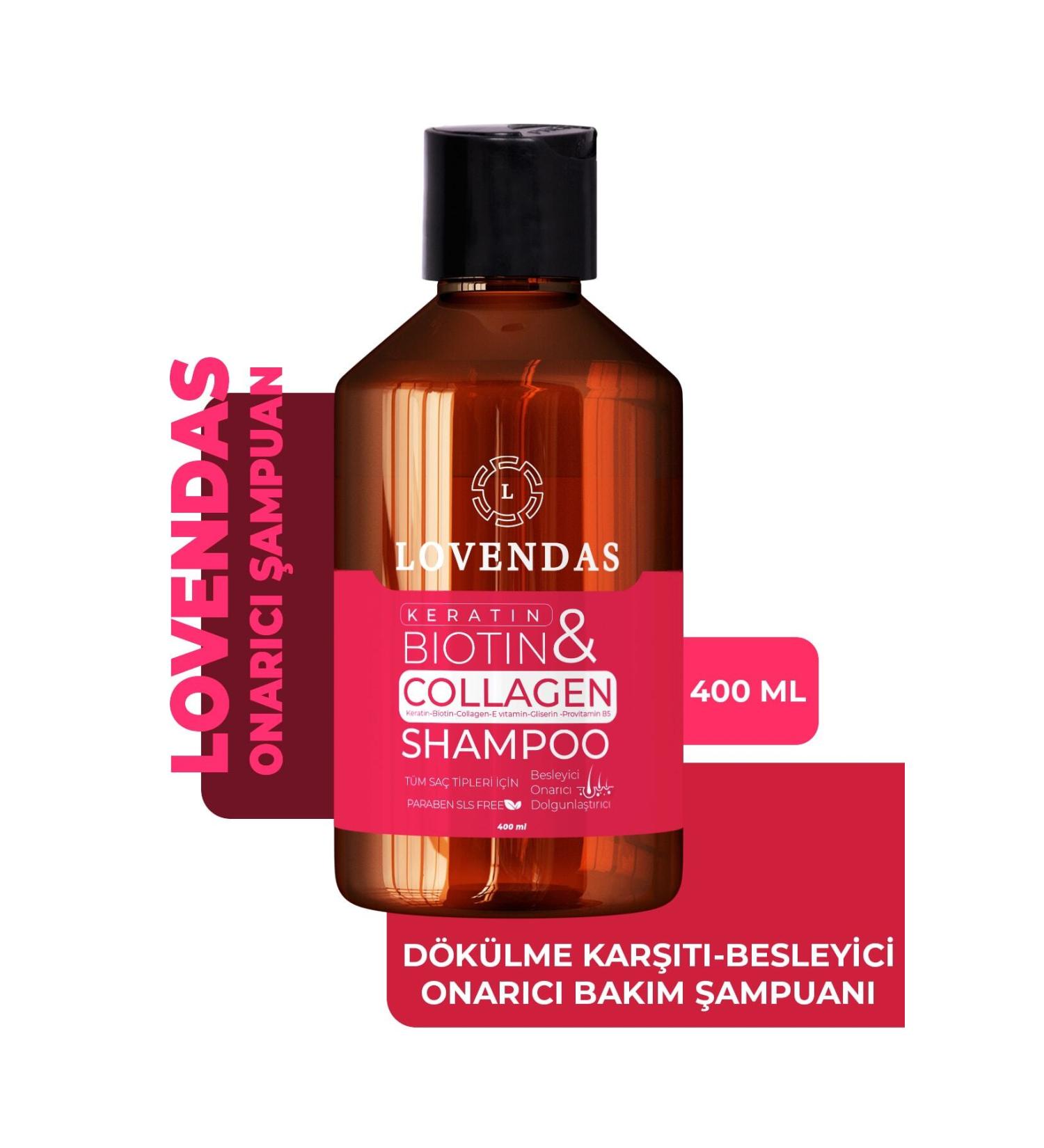 Lovendas Anti-Hair Loss Nourishing Repairing Care Shampoo 400ml - Buy Online on GoSupps.com