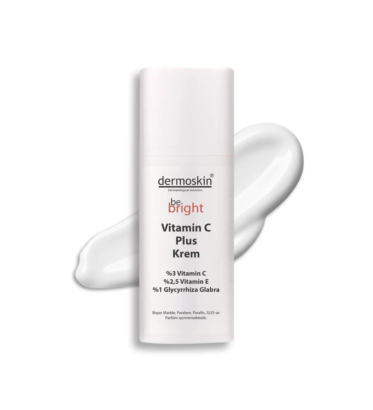 Dermoskin Be Bright and moisturizing Vitamin C Plus Cream 33 ml - Buy Online on GoSupps.com