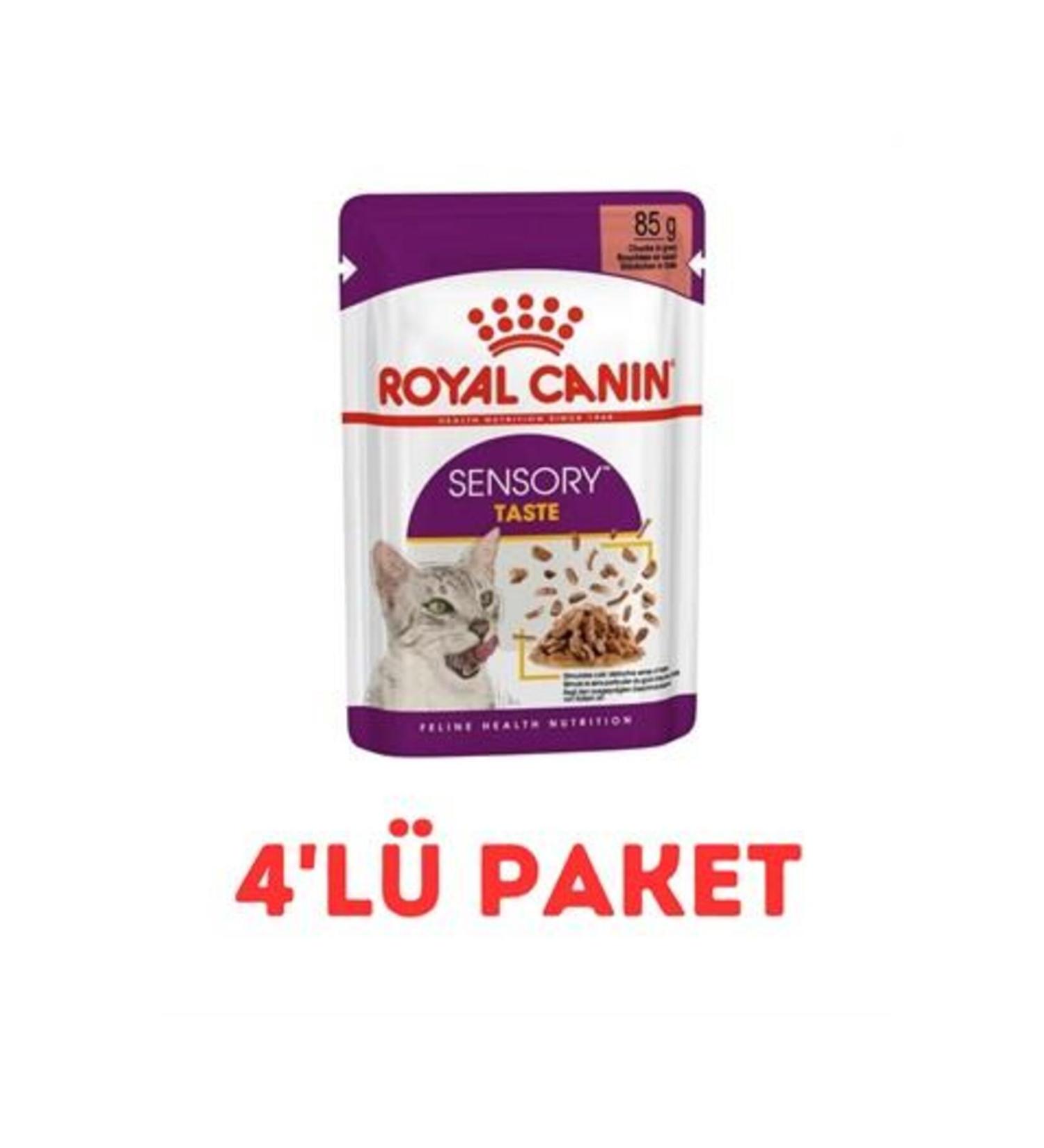 Royal Canin Sensory Taste Pouch Wet Cat Food 85 Gr 4-Pack