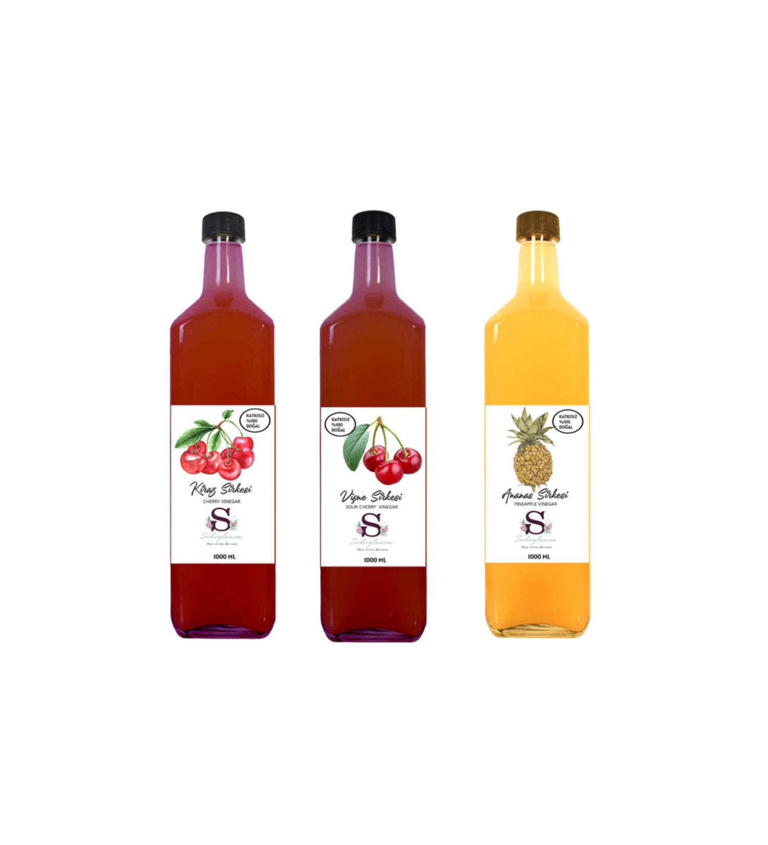 S heylaana Natural Cherry Sour Cherry and Pineapple Vinegar 1000 ml