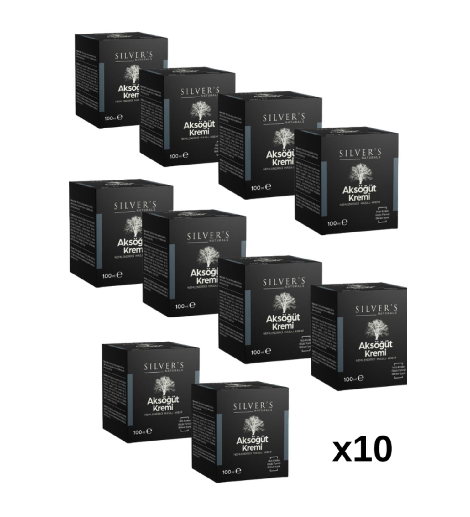 Silver's Naturals White Willow Extract Pain and Massage Cream-100 ml x 10 pcs