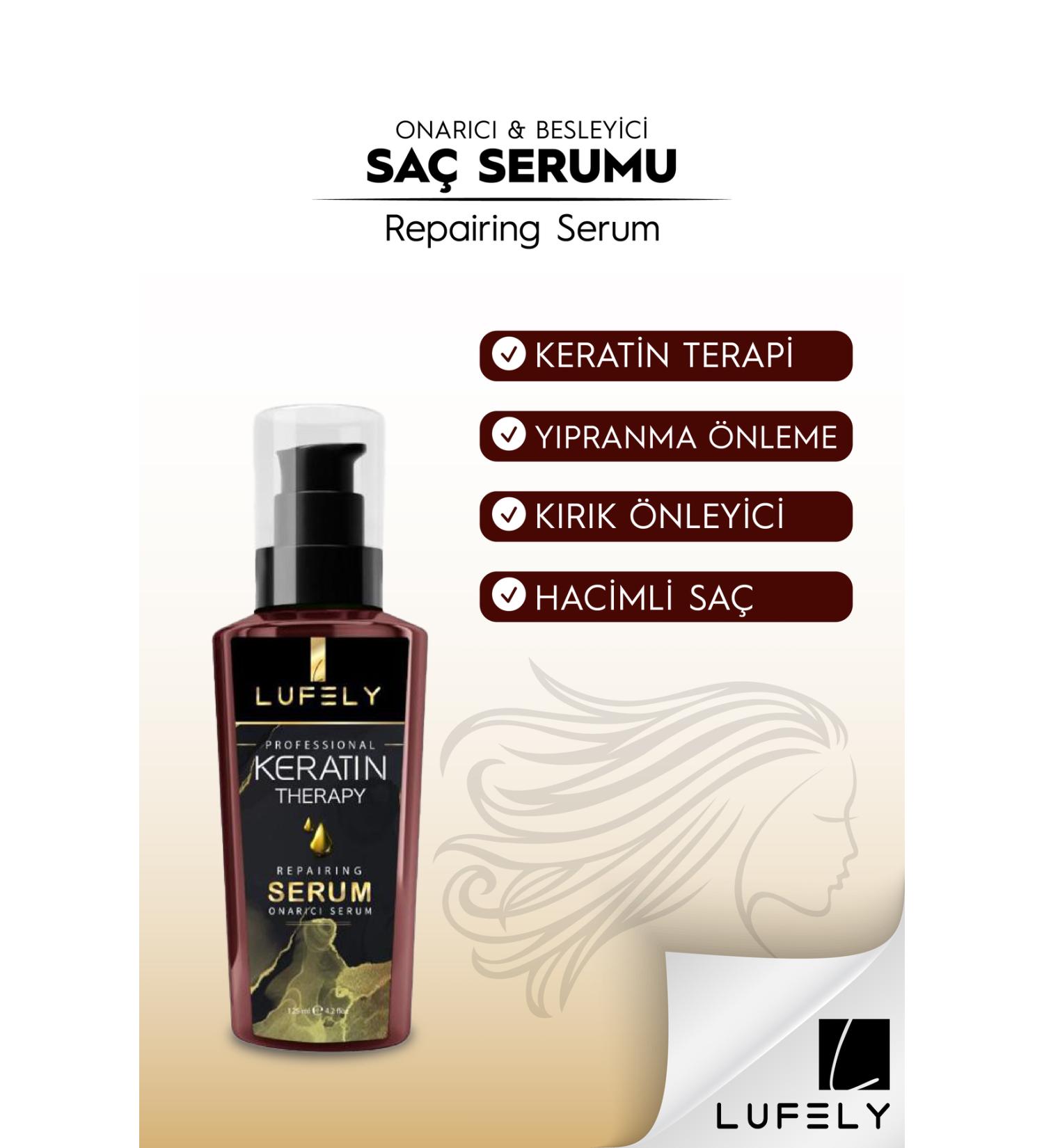 LUFELY Keratin Repairing Hair Care Serum for Extremely Damaged Hair 125 ml - Buy Online on GoSupps.com
