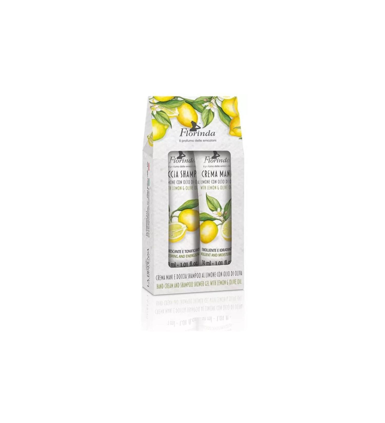 Florinda Lemon & Olive Oil Hand Cream and Shower Shampoo 2x30ML Set of 2