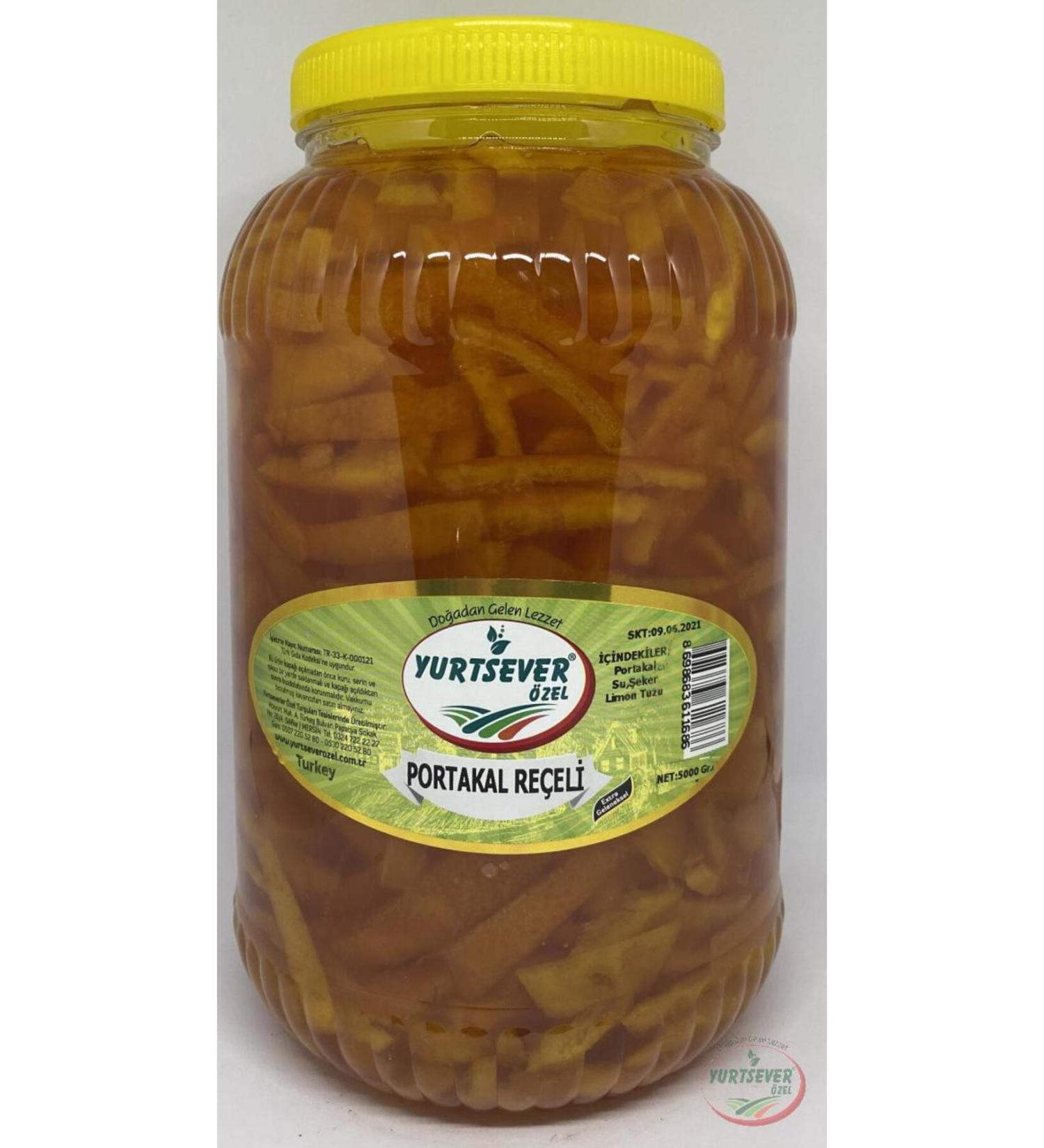 Yurtsever Natural Orange Peel Jam (5 Kg)