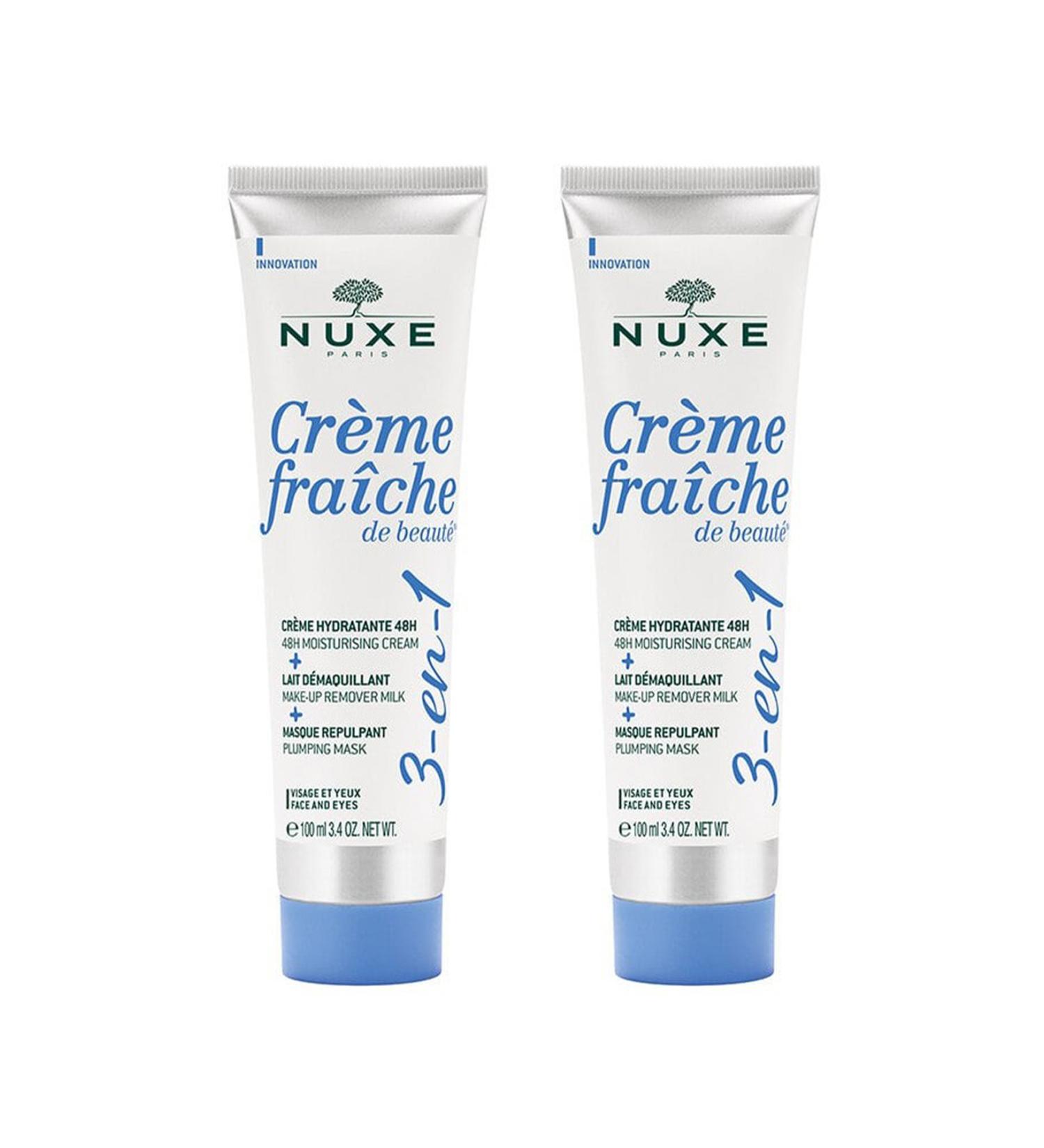 Nuxe Creme Fraiche De Beaute 3 Effect Moisturizing Cream 100 ml 2-pack