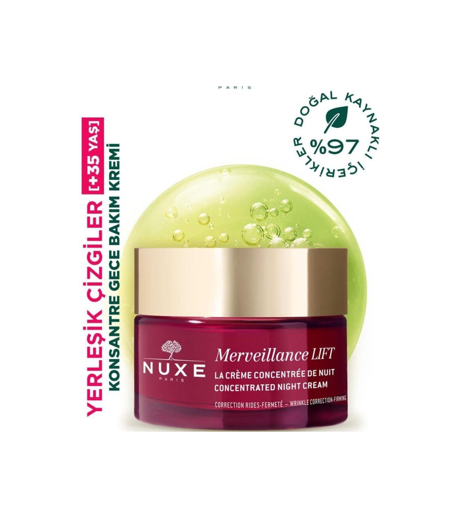 Nuxe Merveillance Lift Concentrated Firming Moisturizing Night Cream 50ml MADELU E9