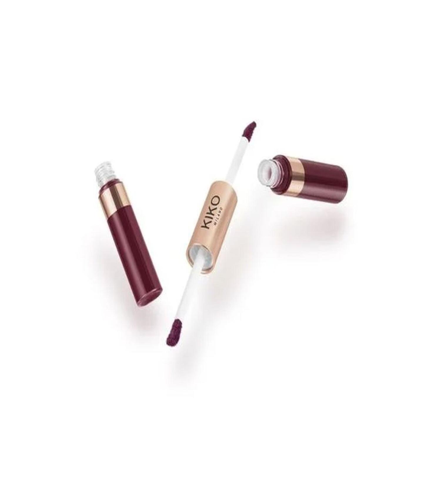 kiko milano MATTE & SHINY DUO LIQUID LIP COLOUR 01 Partner in Crime