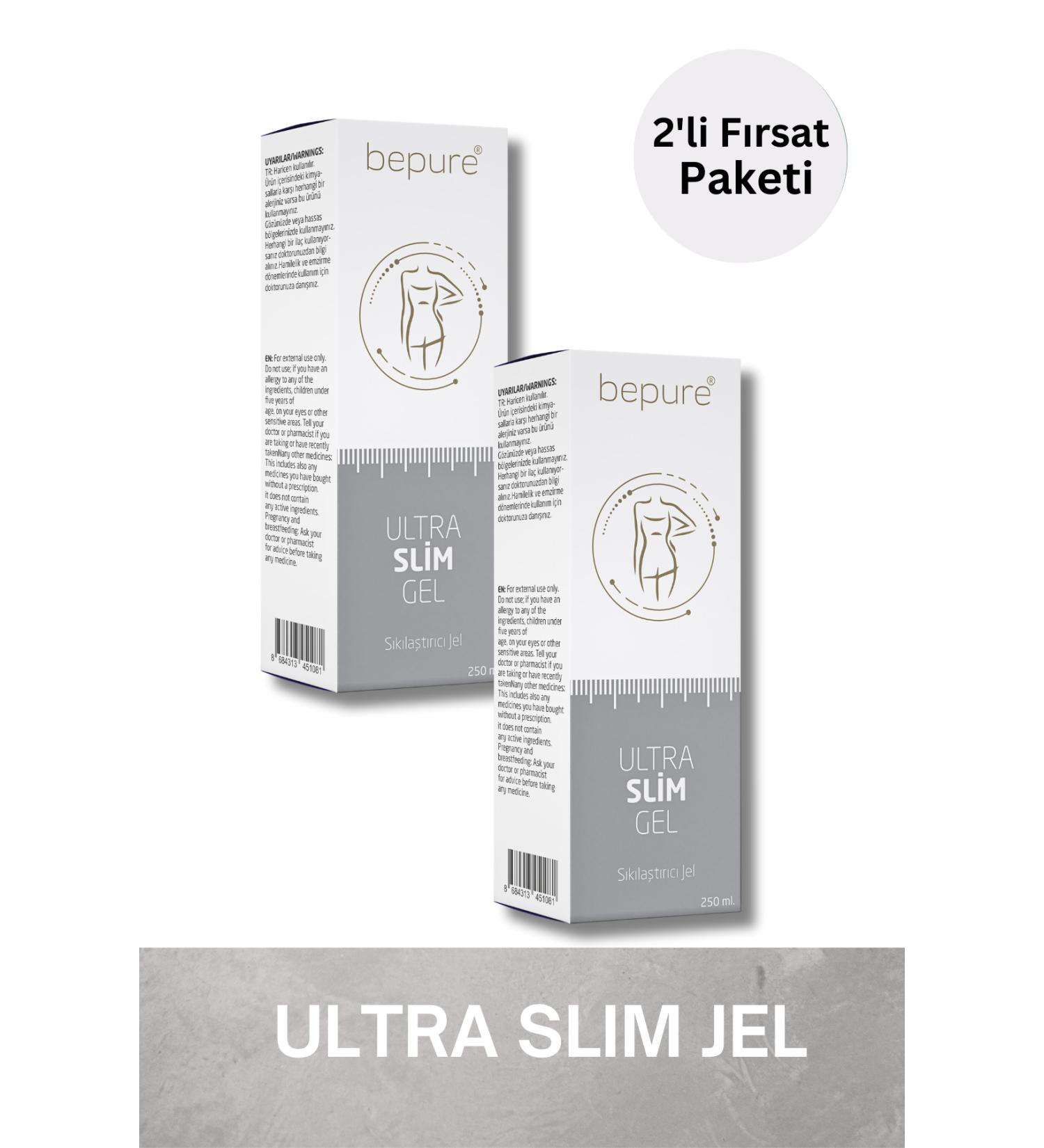 Bepure Firming Gel Cellulite and Stretch Mark Eliminator Ultra Slim Gel 500ml (2X250ML) - Buy Online on GoSupps.com
