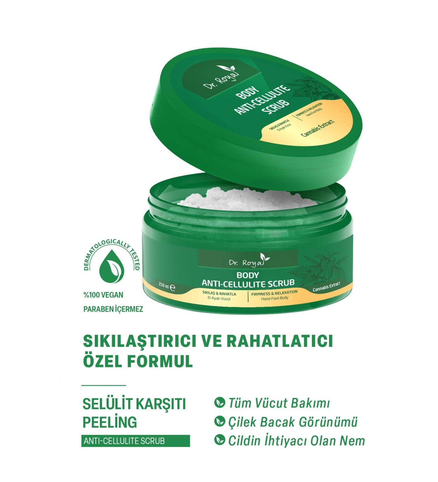 Dr.Royal Natural Life Purifying and Moisturizing - Anti-cellulite and Firming Body Peeling Lavender - Vanilla 250ml - Buy Online on GoSupps.com