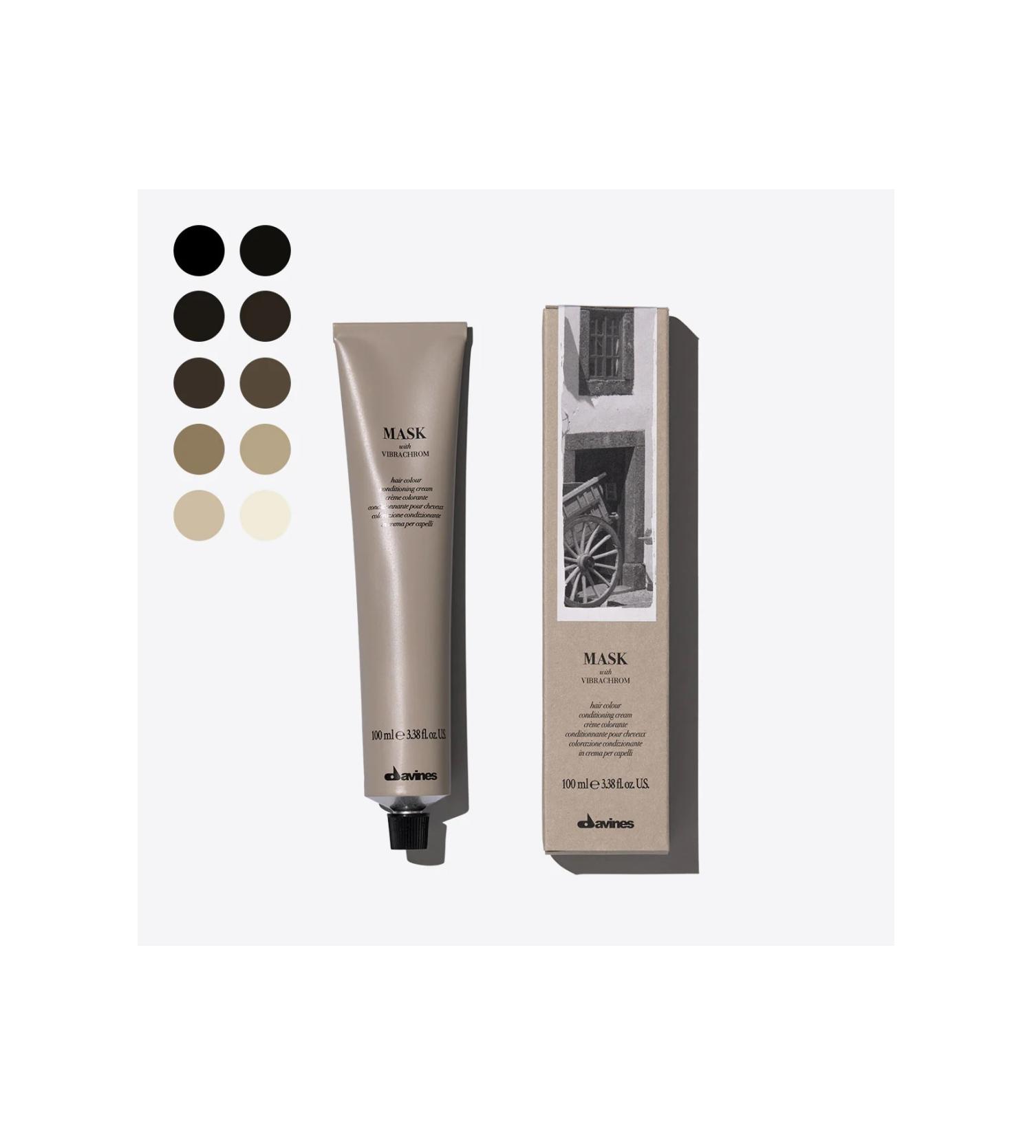 Davines Mask with Vibrachrom Paraben-Free Colorfast Hair Dye 3.38oz (2.0-Very Dark Brown) BSecrets-Y59 - Buy Online on GoSupps.com
