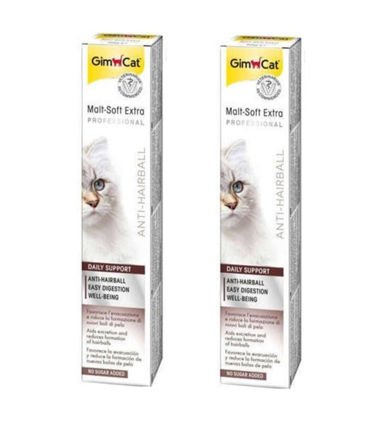Gimcat Malt-soft-extra Hairball Control Cat Paste 20 gr * 2 Pieces