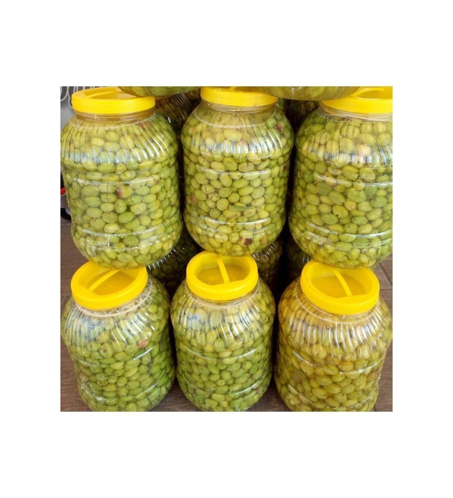 Mediterranean Local Hatay Stone Crushed Olives 5 Liters Drum (net 3 Kg)