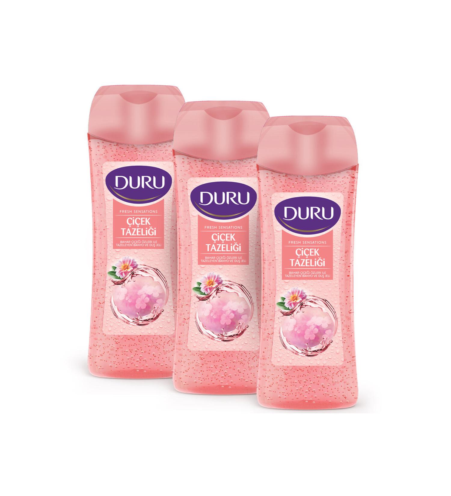 Duru Fresh Sensations Flower Freshness Shower Gel 3x450ml - Buy Online on GoSupps.com
