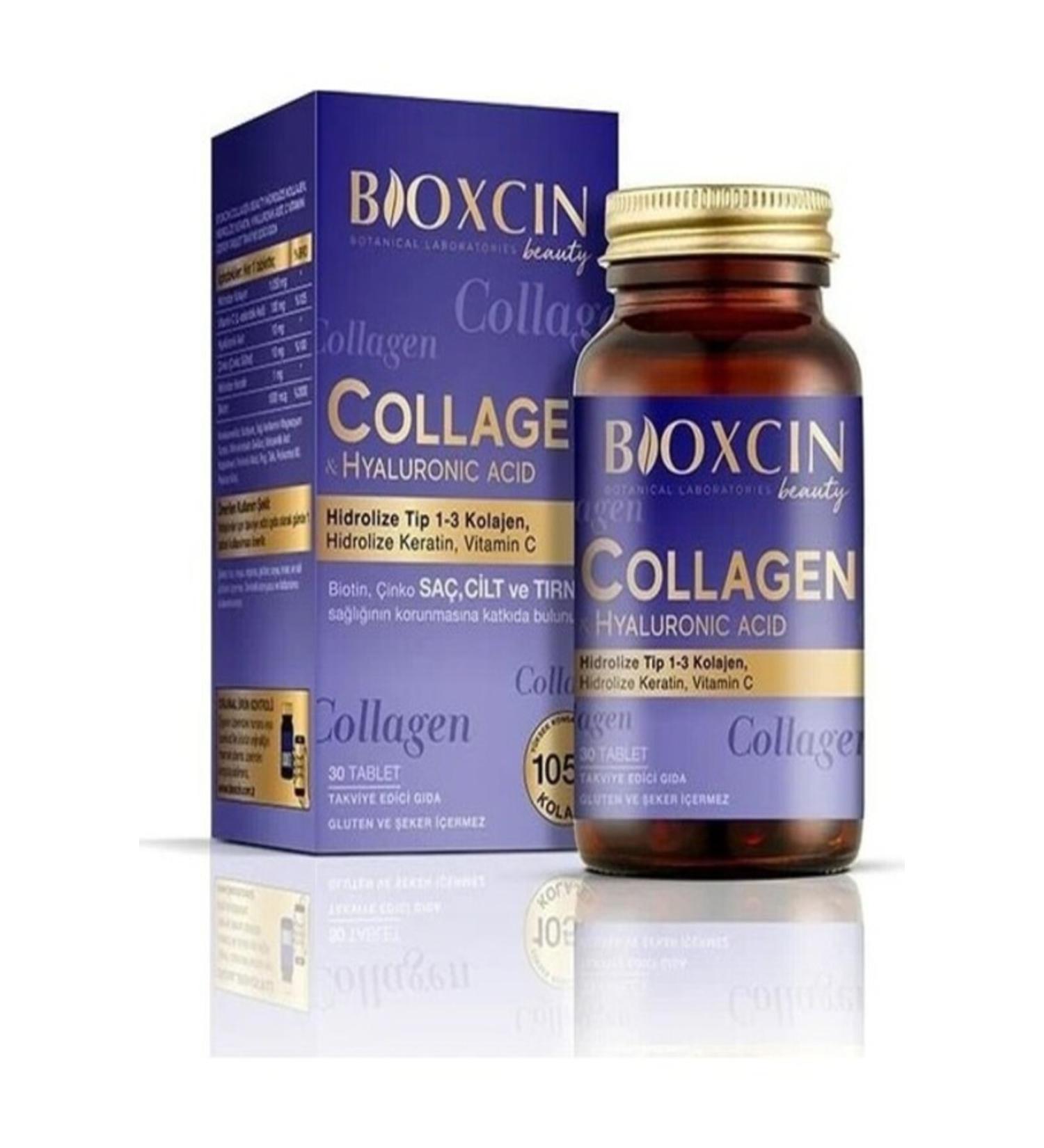 Bioxcin Collagen Hyaluronic Acid Type 1-3 30 Tablets