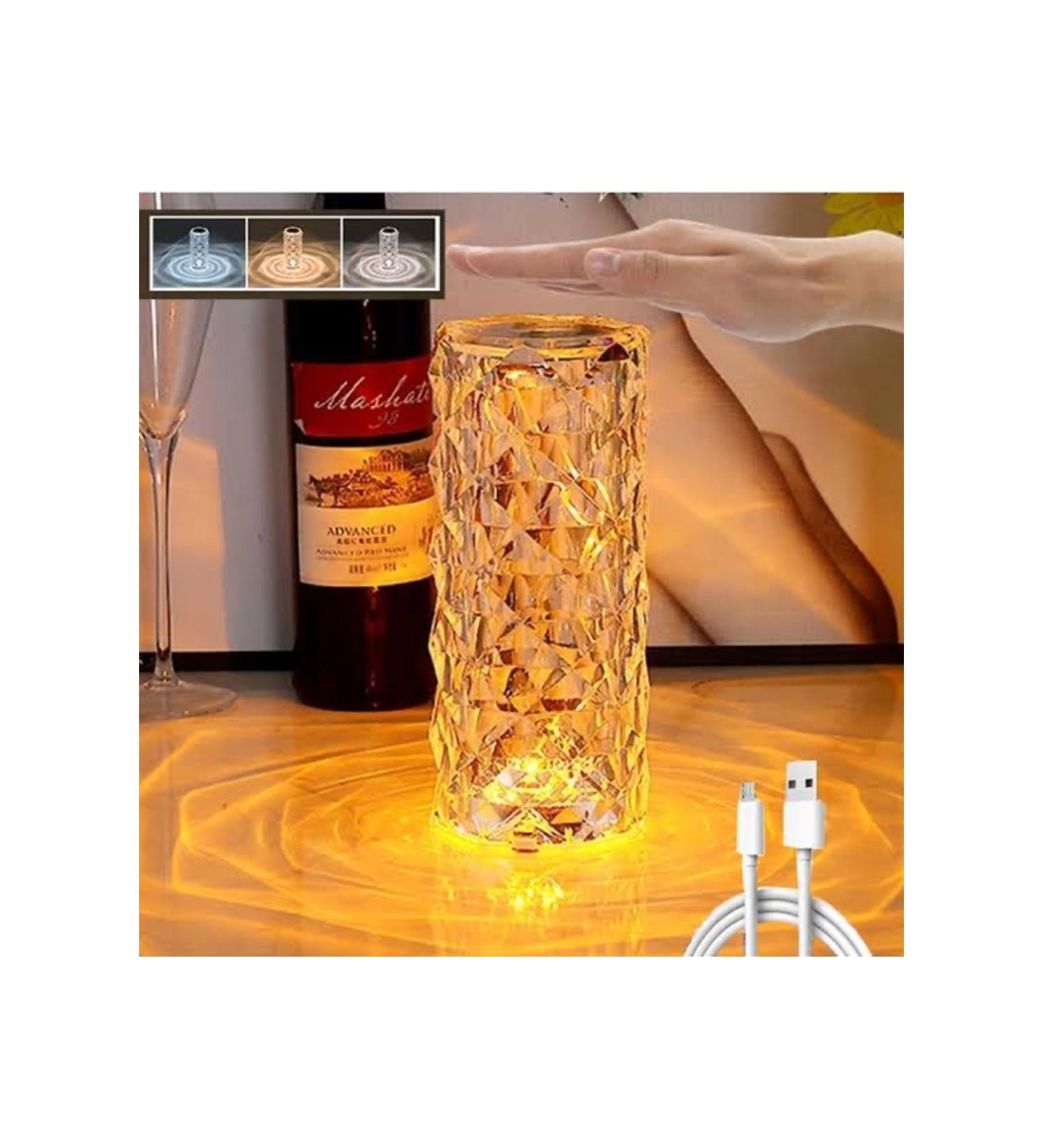 Rosa Crystal Lamp