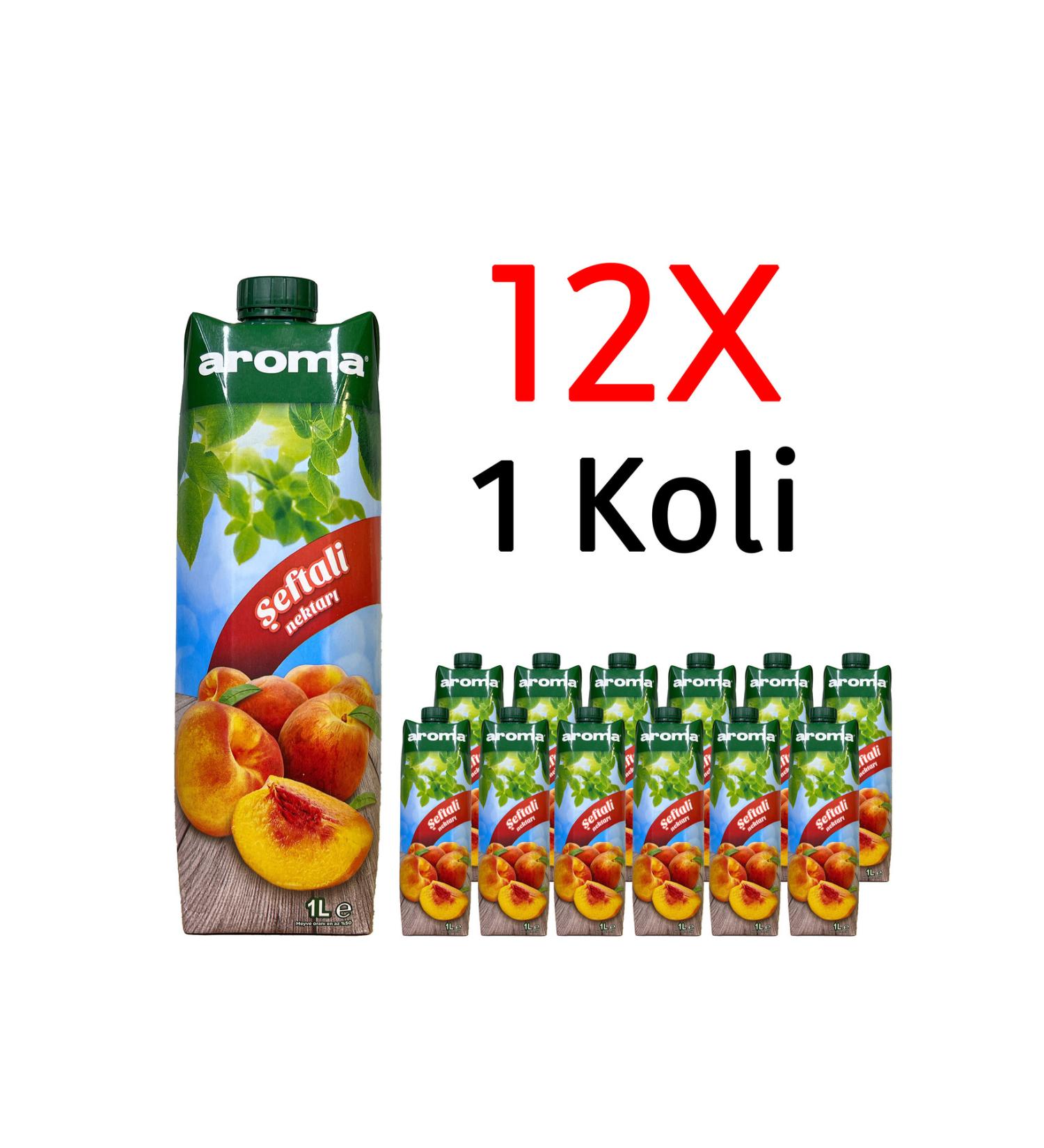 Aroma Nectar Peach Juice 1L 12 Pieces