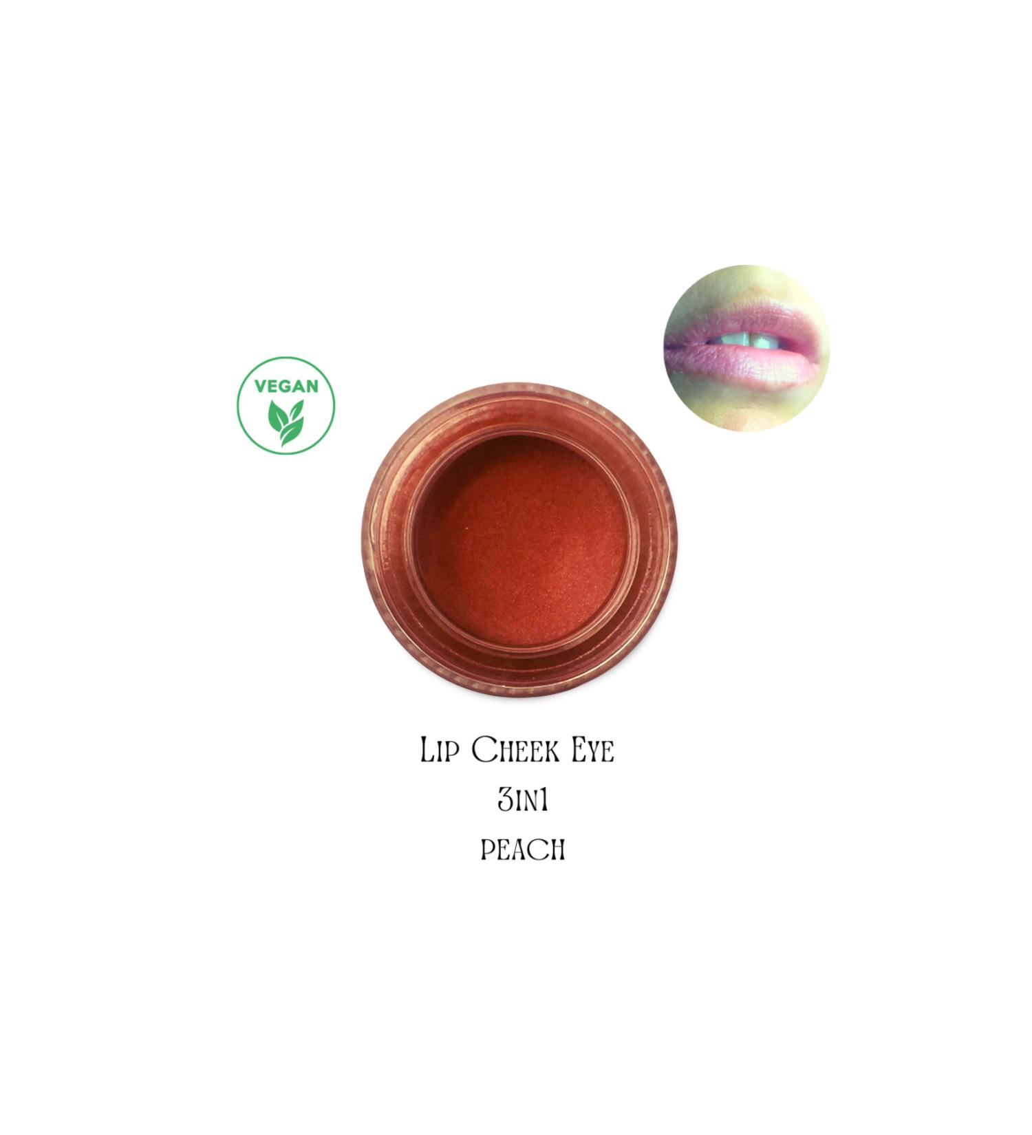 Mabinu Cosmetic Peach Lip Cheek Eye Vegan Cream Blush Lipstick Eyeshadow -peach - Buy Online on GoSupps.com