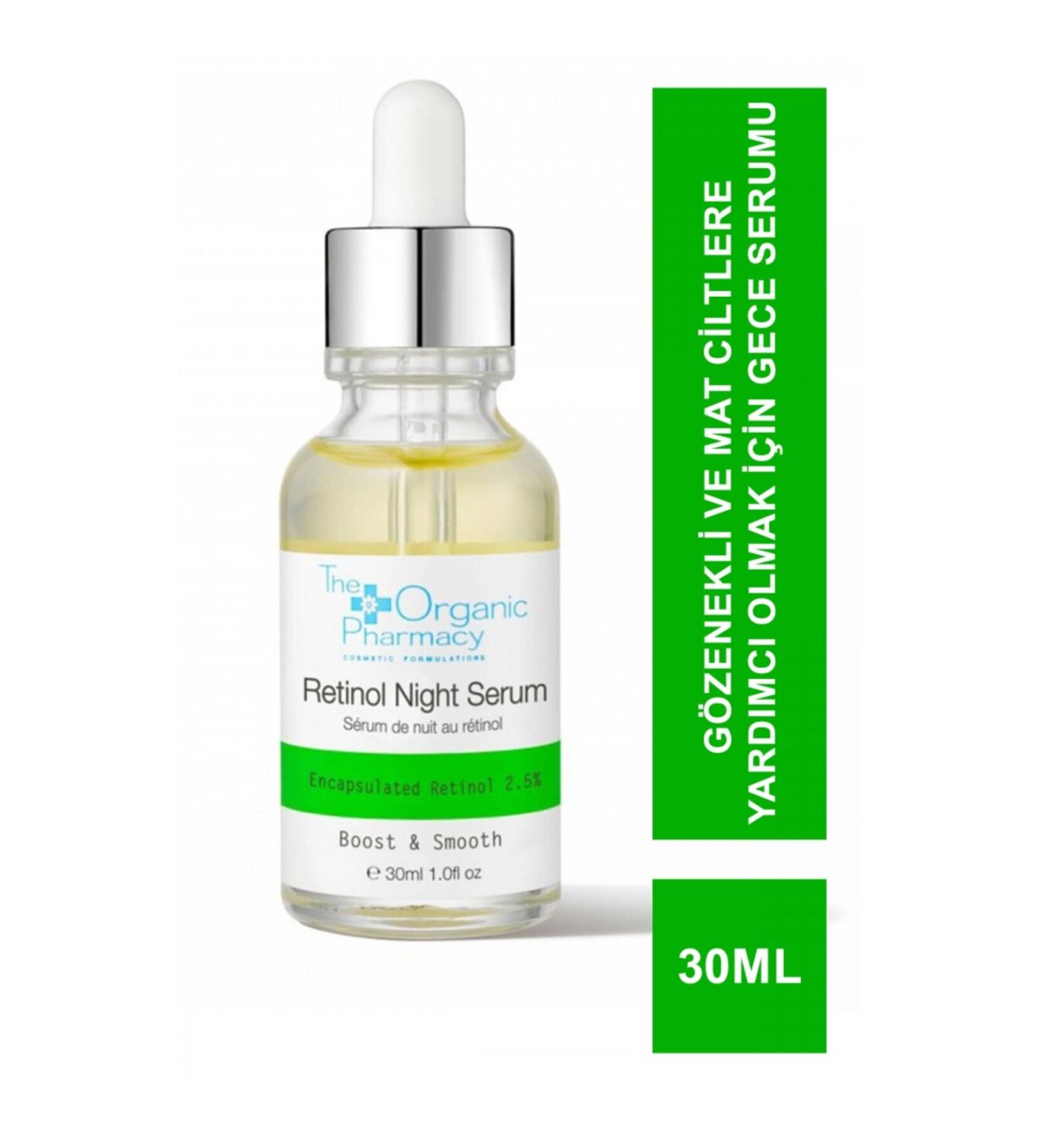 The Organic Pharmacy Retinol Night Serum - Anti Aging Organic Night Serum with Retinol 30 ml