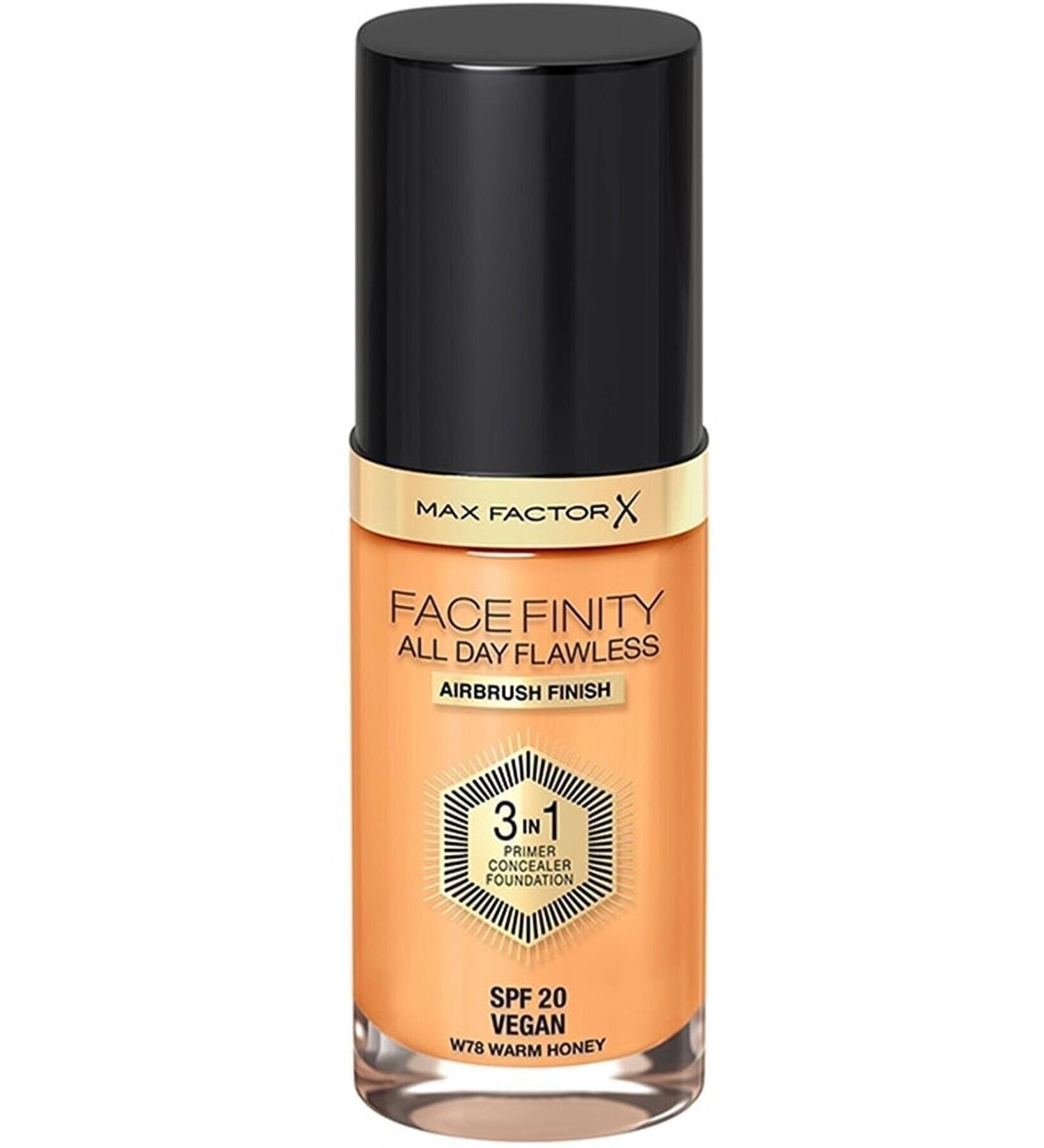 Max Factor Facefinity 3 in 1 Long-lasting Foundation 78 Warm Honey