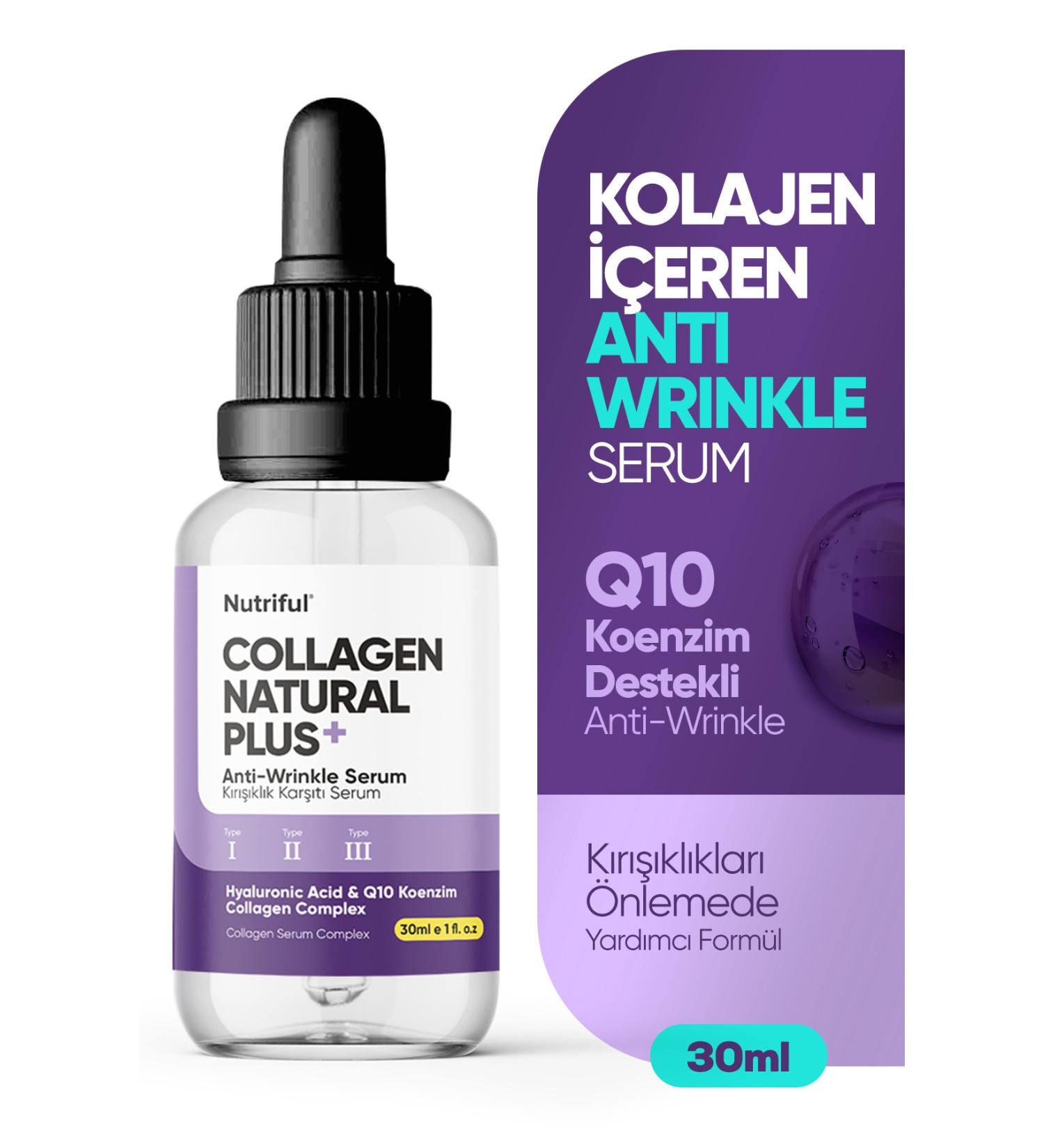 Nutriful Collagen Natural Plus Anti-wrinkle Serum 30ml - Buy Online on GoSupps.com