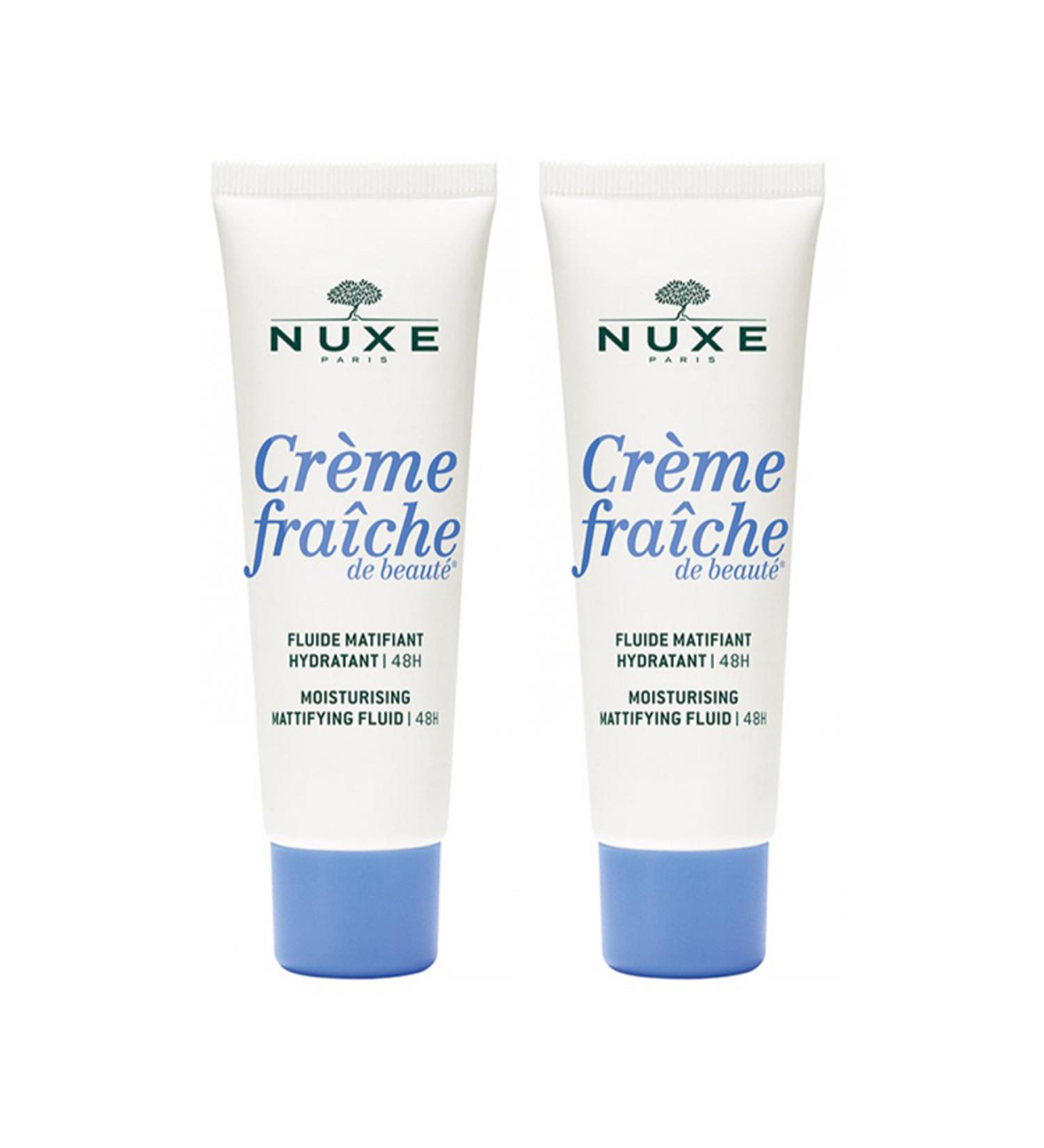 Nuxe Creme Fraiche De Beaute 48h Mattifying Fluide 50ml 2-pack