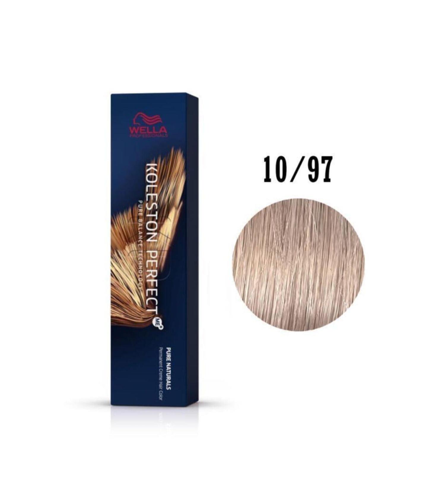 Wella Koleston Perfect Me+ 10/97 Very Light Yellow Cendre Brown 60 ml MADELU E393