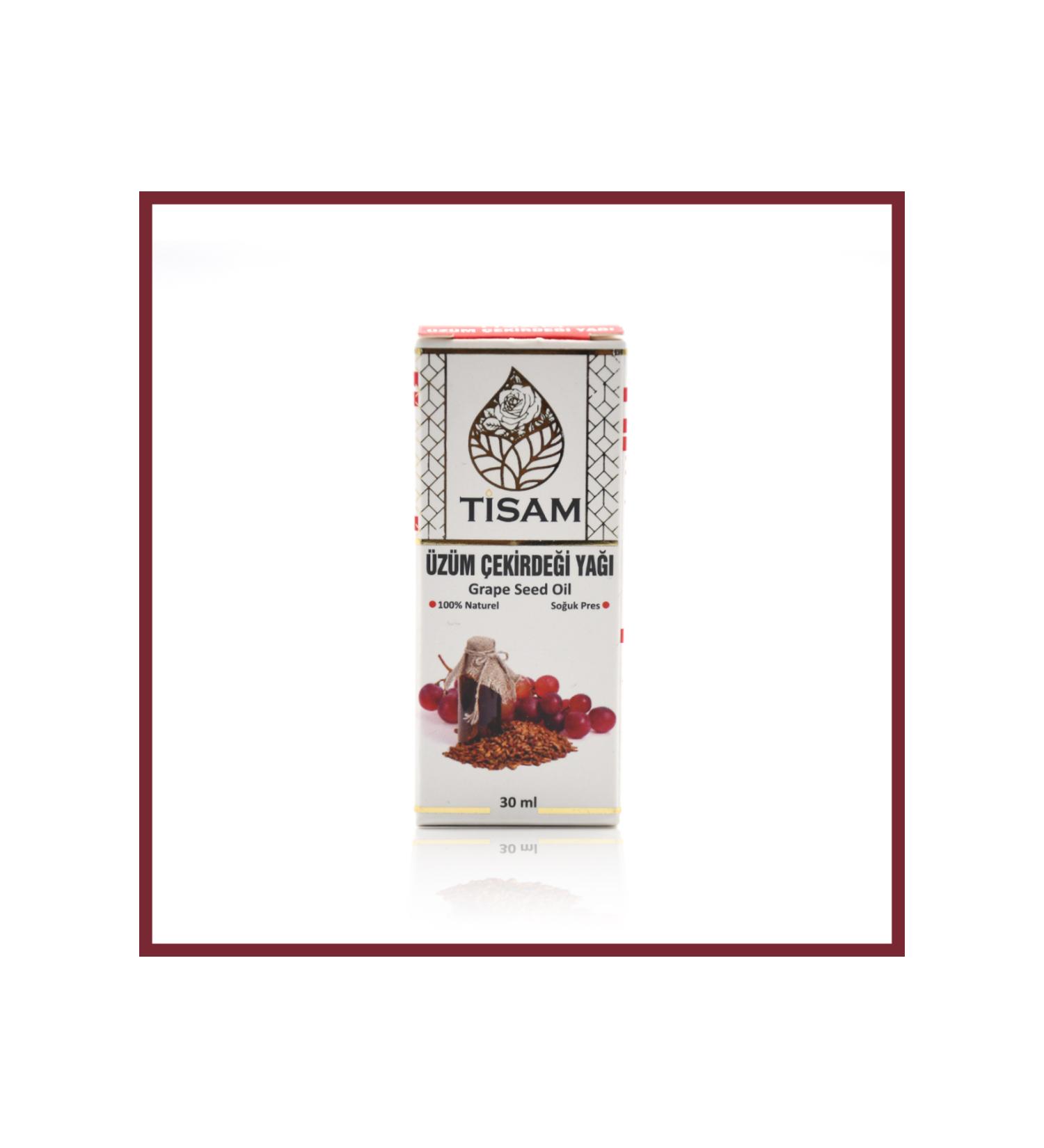 T SAM GRAPE SEED OIL 30ML 100% PURE COLD PRESSED 2 PIECES