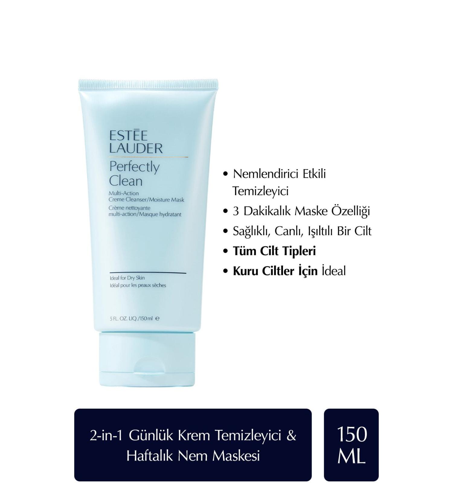 Estee Lauder Perfectly Clean Creme Cream Face Cleanser & Moisturizing Mask 150 ML...Cleanser