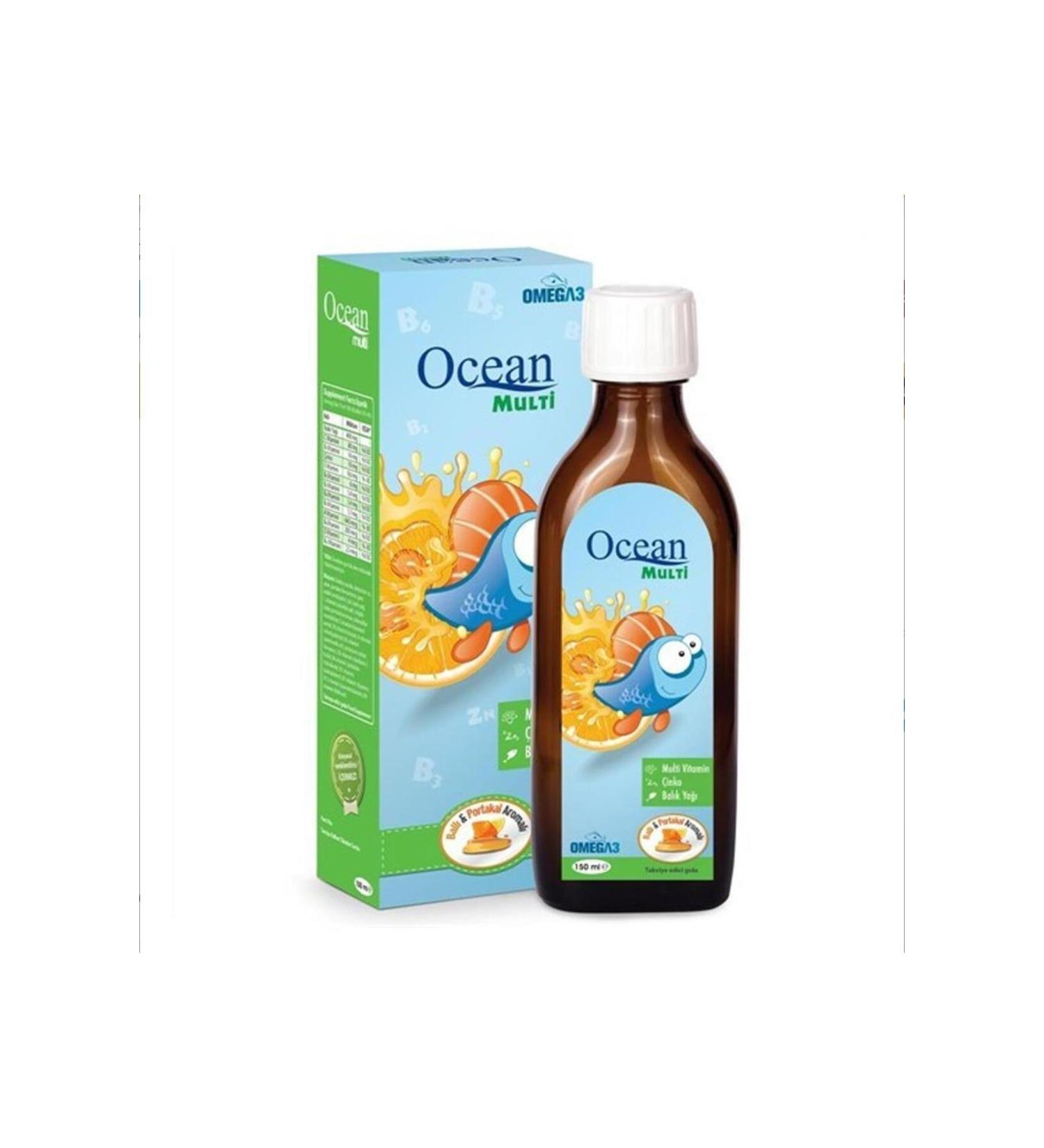 Ocean Orzax Honey and Orange Fish Oil 150 ml