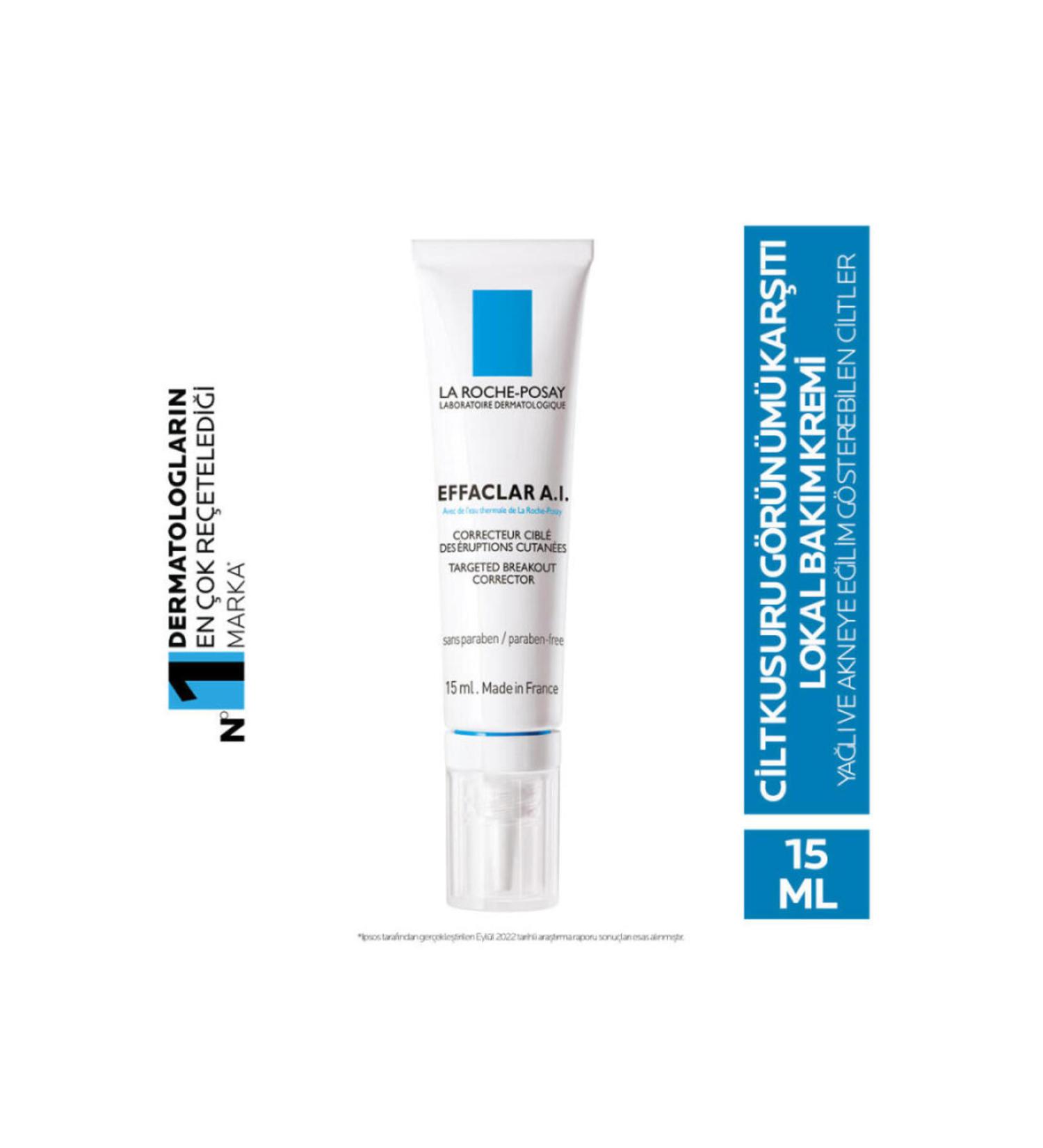 La Roche Posay Effaclar AI-Niacinamide Purifying Cream for Oily and Irregular Skin 15ml
