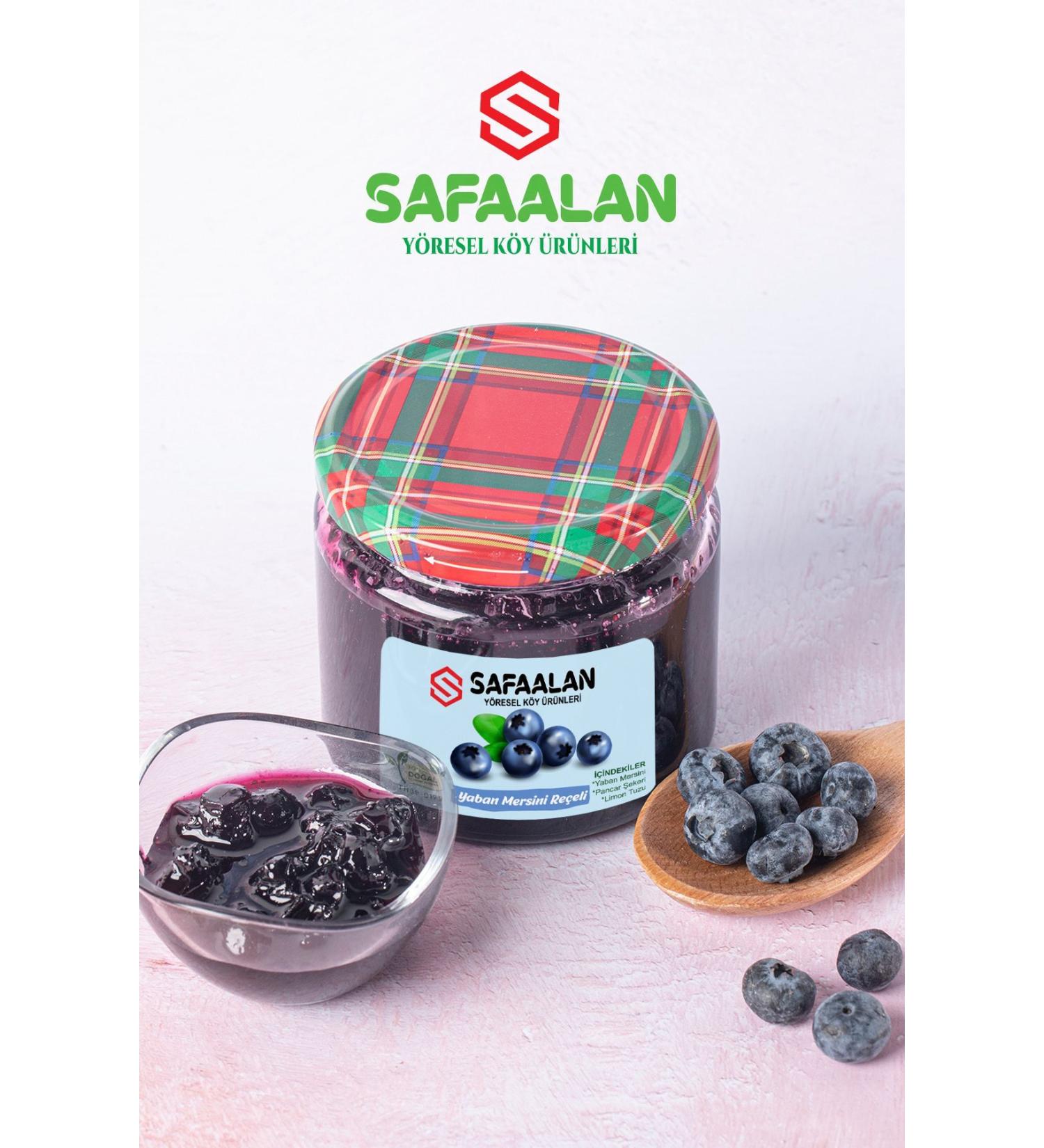 safaalan local Traditional Blueberry Jam 420 Gr.