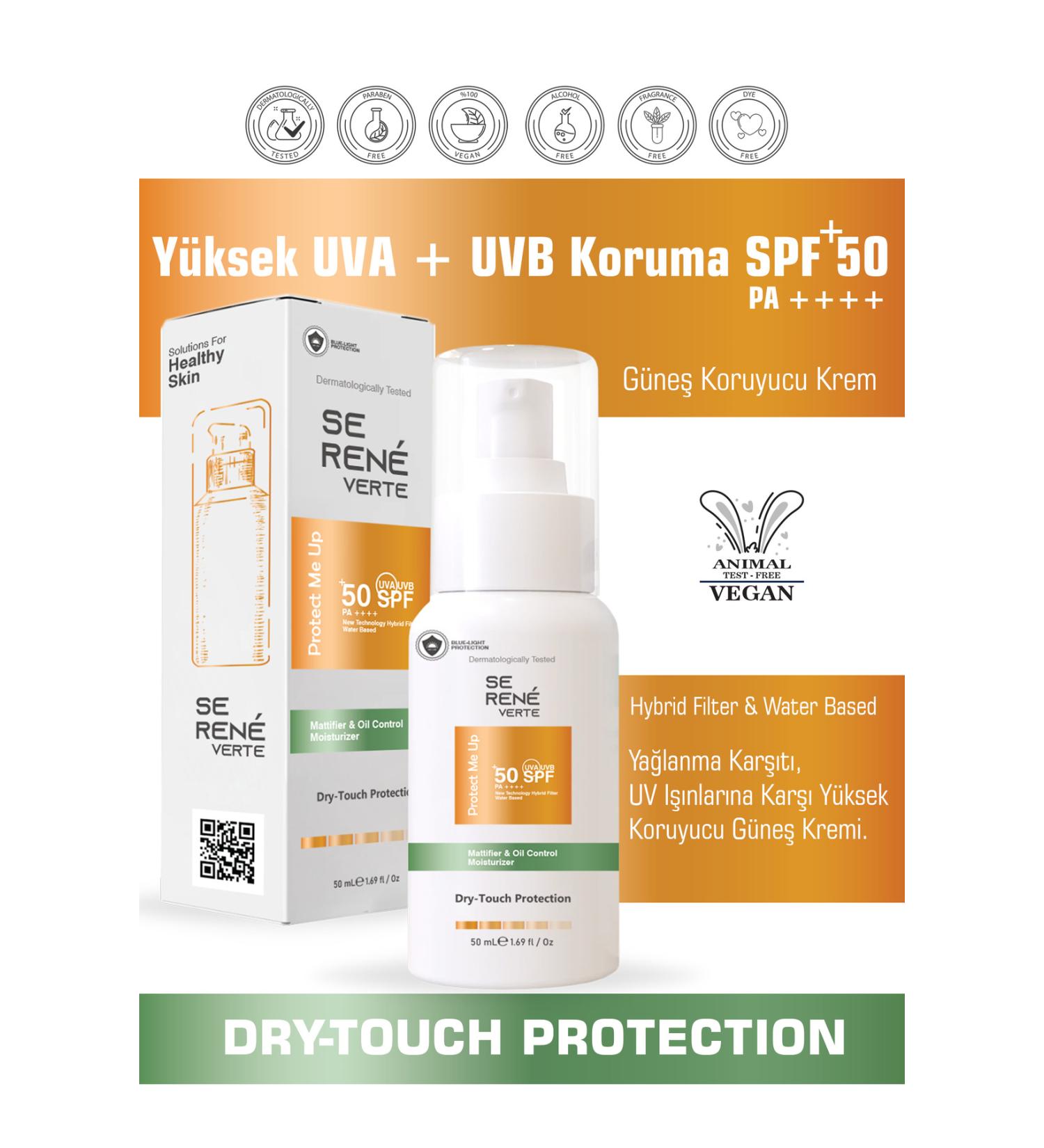 Se Rene Verte Anti-Stain and Anti-Oily Tinted Sunscreen Cream Hybrid Filter Spf 50 - Buy Online on GoSupps.com