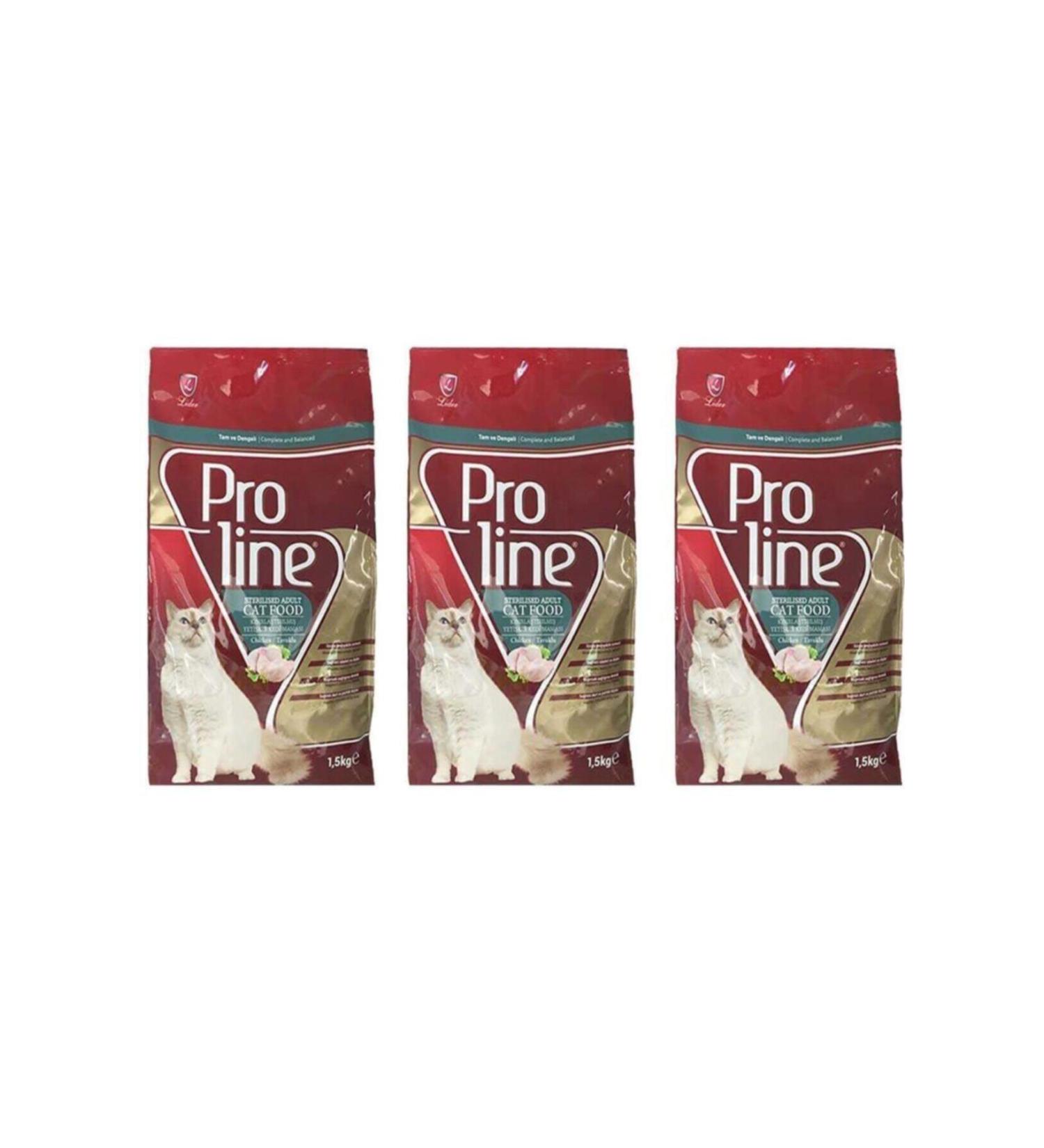 Proline Sterilized Neutered Cat Food 1200 gr 3 Pieces