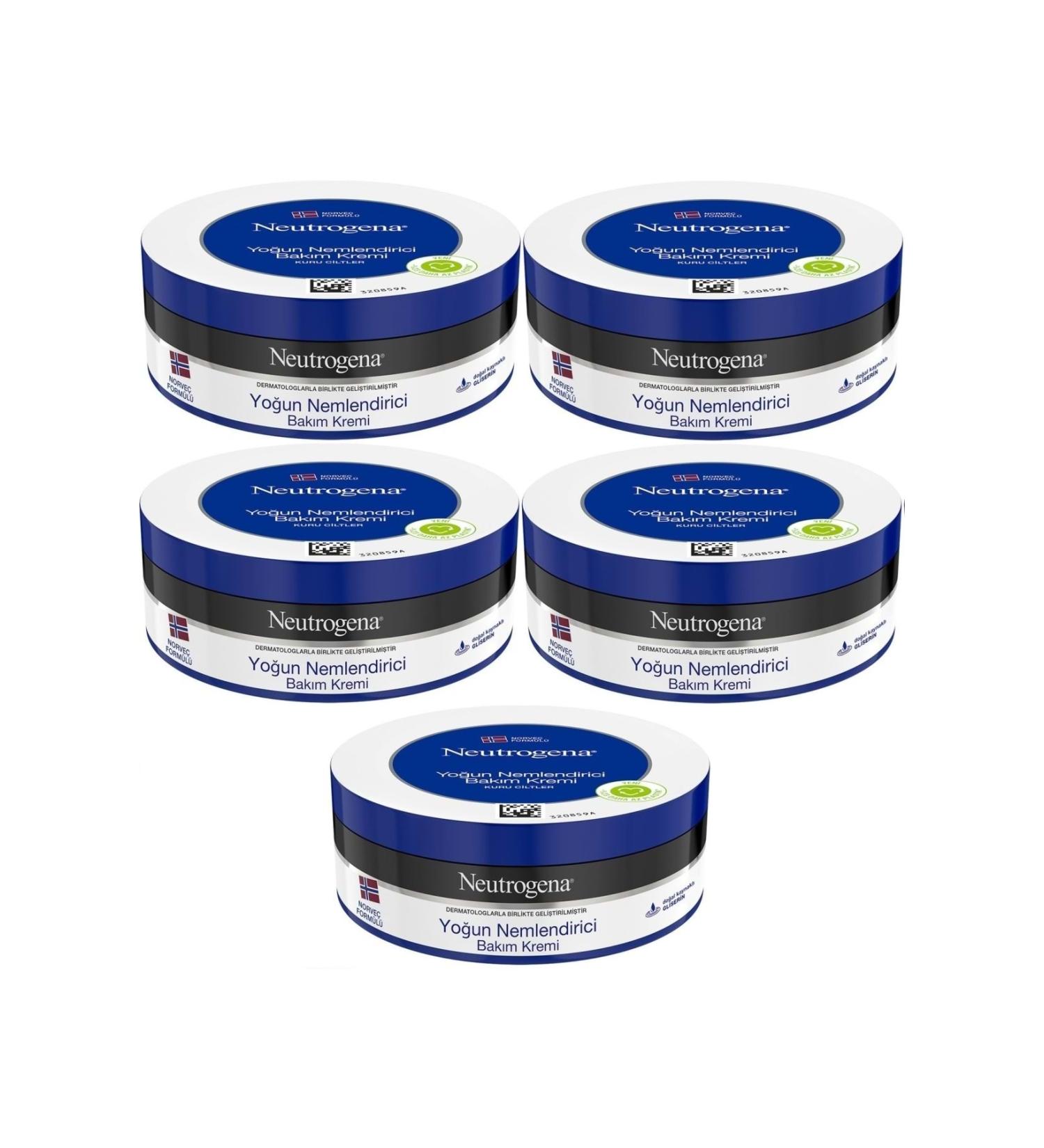 Neutrogena Norwegian Formula Intensive Care Cream 200ml (Set of 5) - Buy Online on GoSupps.com