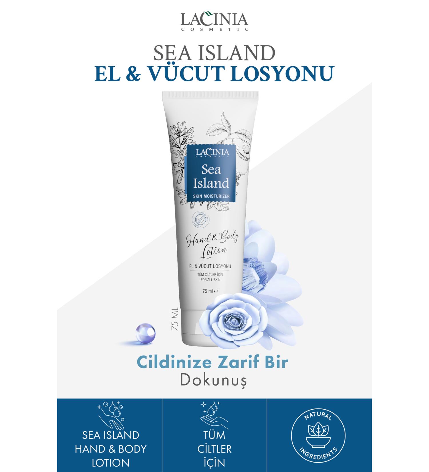 Lacinia HAND AND BODY LOTION - SEA ISLAND 75 ml - Buy Online on GoSupps.com