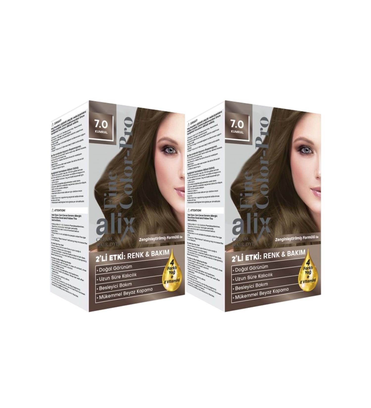 Alix (STD) Alix 50ML Kit Hair Dye 7.0 Blonde (Set of 2) (SINGLE)