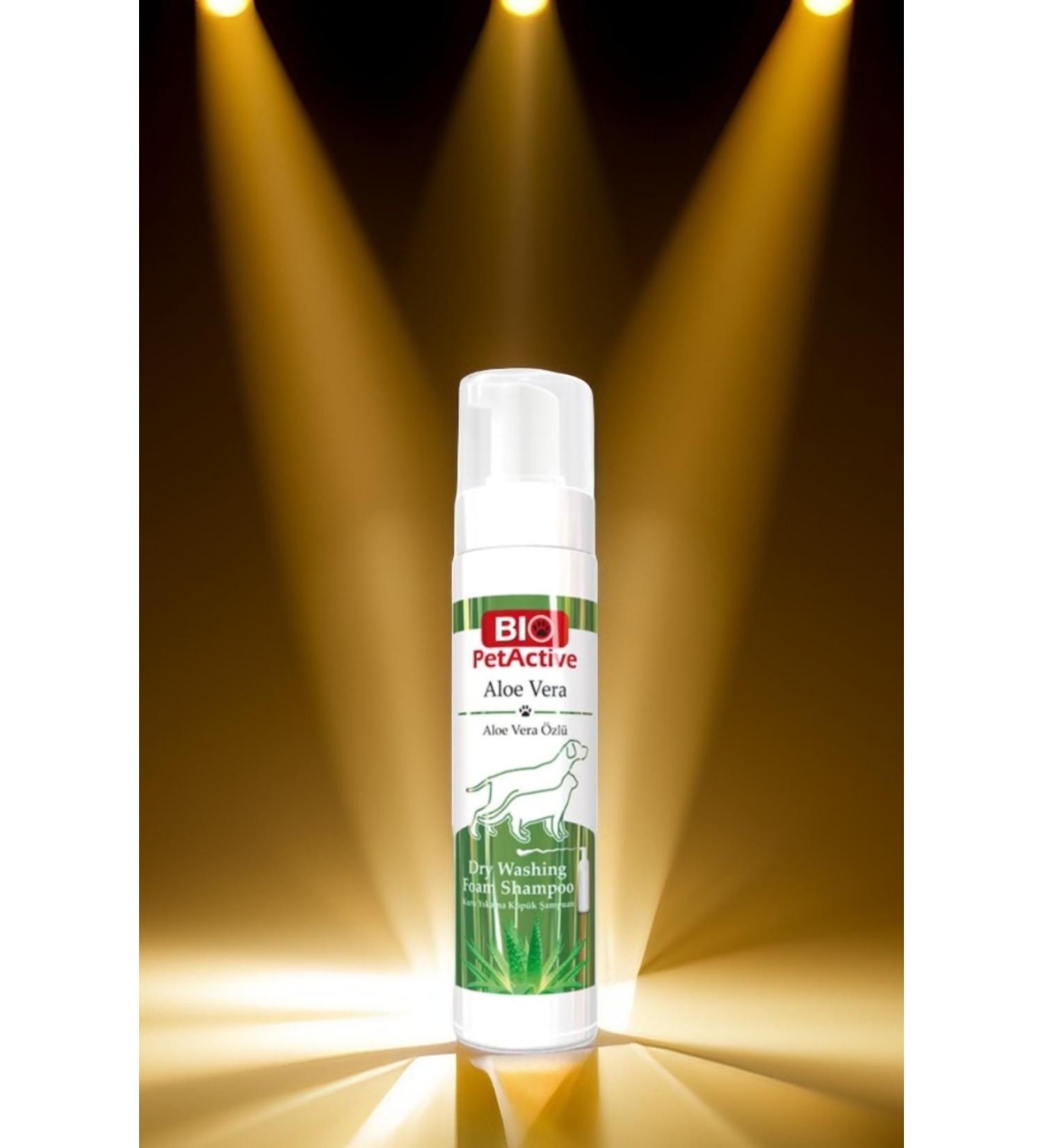 N NOXXO Bio Petactive Aloe Vera Cat Dog Shampoo Dry Washing Foam Shampoo 200 ml