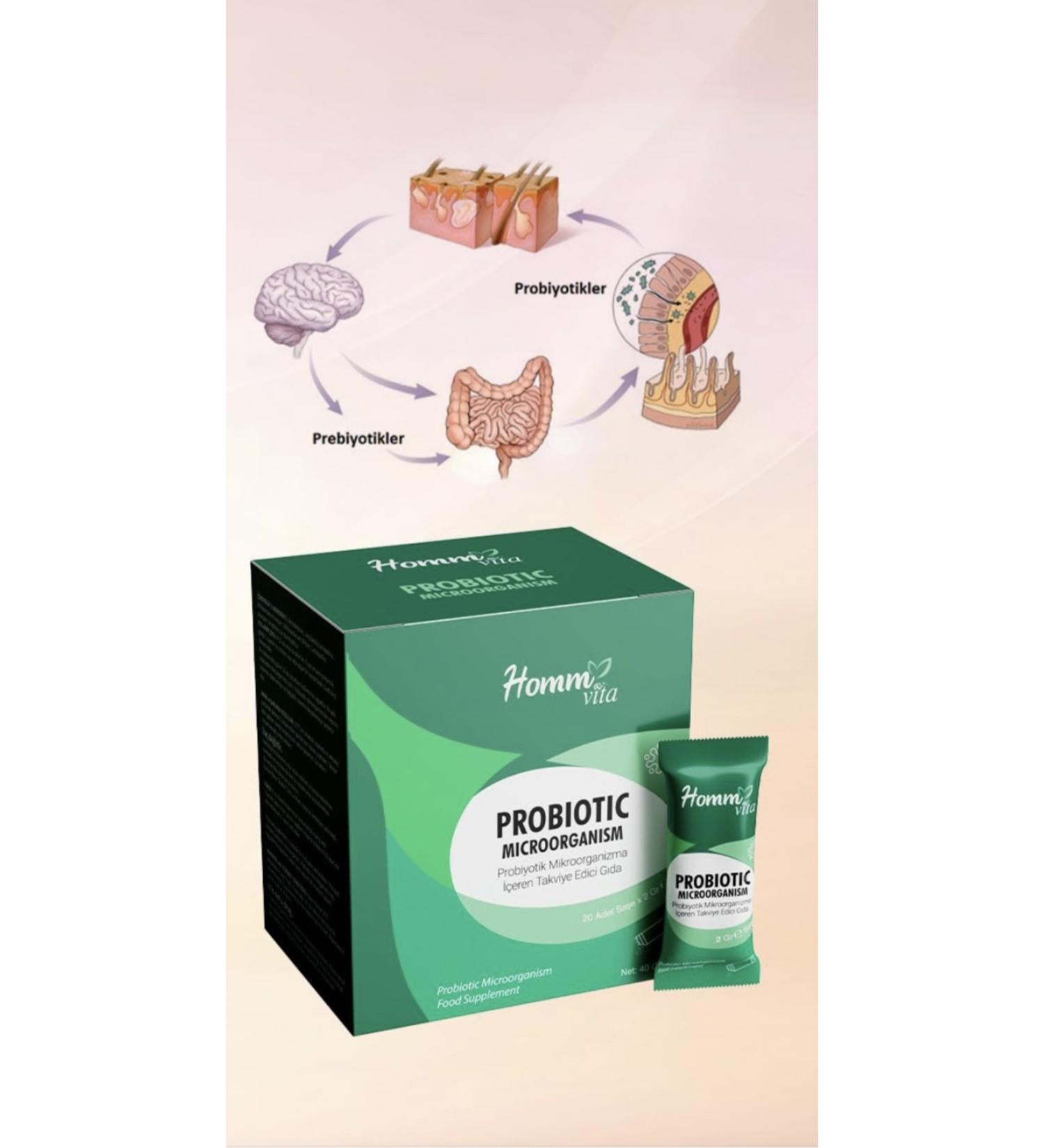 HOMM VITA SUPPLEMENTARY FOOD CONTAINING PROBIOTIC MICROORGANISMS 2 GR X 20 PIECES