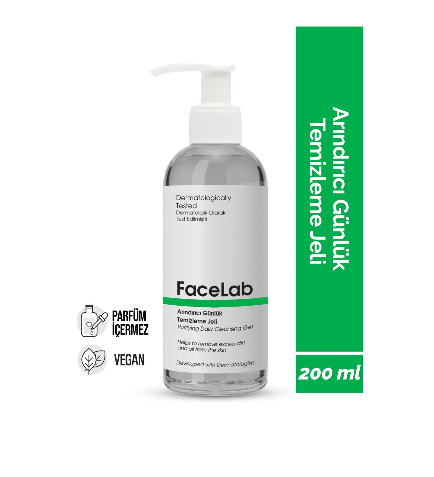 FaceLab Purifying and Soothing Facial Cleansing Gel for All Skin Types 200 ml - Buy Online on GoSupps.com
