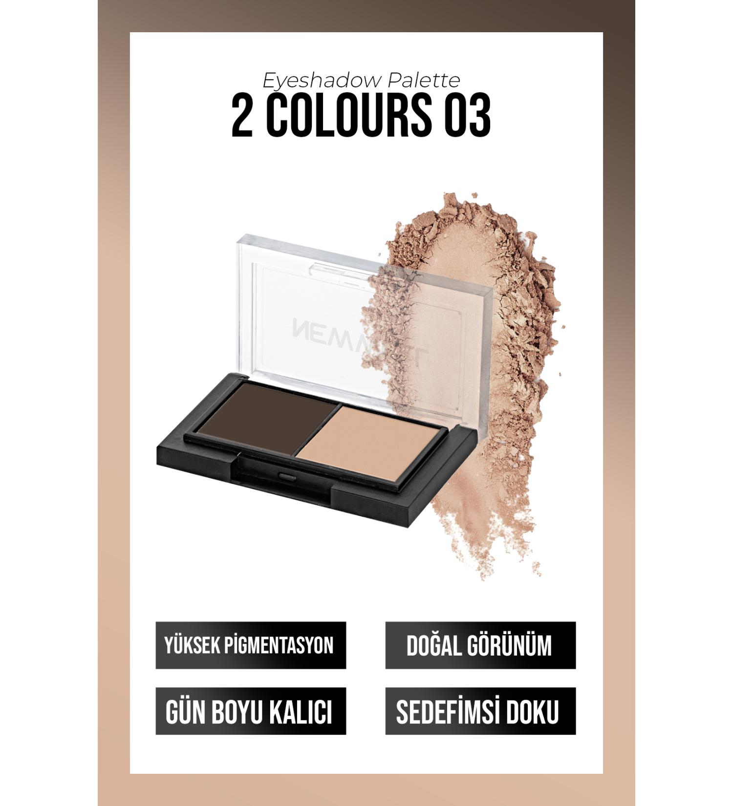 New Well Porcelain Make Up 2-pack Eyeshadow Palette No03 - Buy Online on GoSupps.com